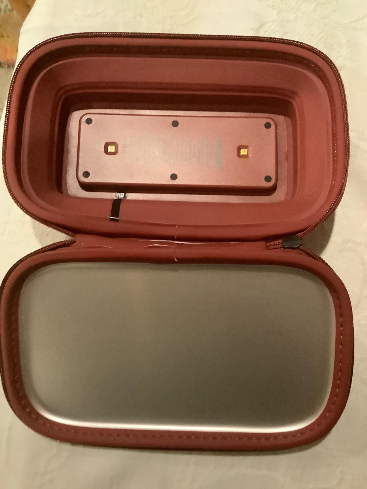 HoMedics UV Clean Phone Sanitizer, Portable Fast Germ Sterilizer & UVC Light Disinfectant for Cell Phone, Makeup Tools, Credit Cards, Keys, Glasses, Kills up to 99.9% of Bacteria & Viruses, Red customer photo 1