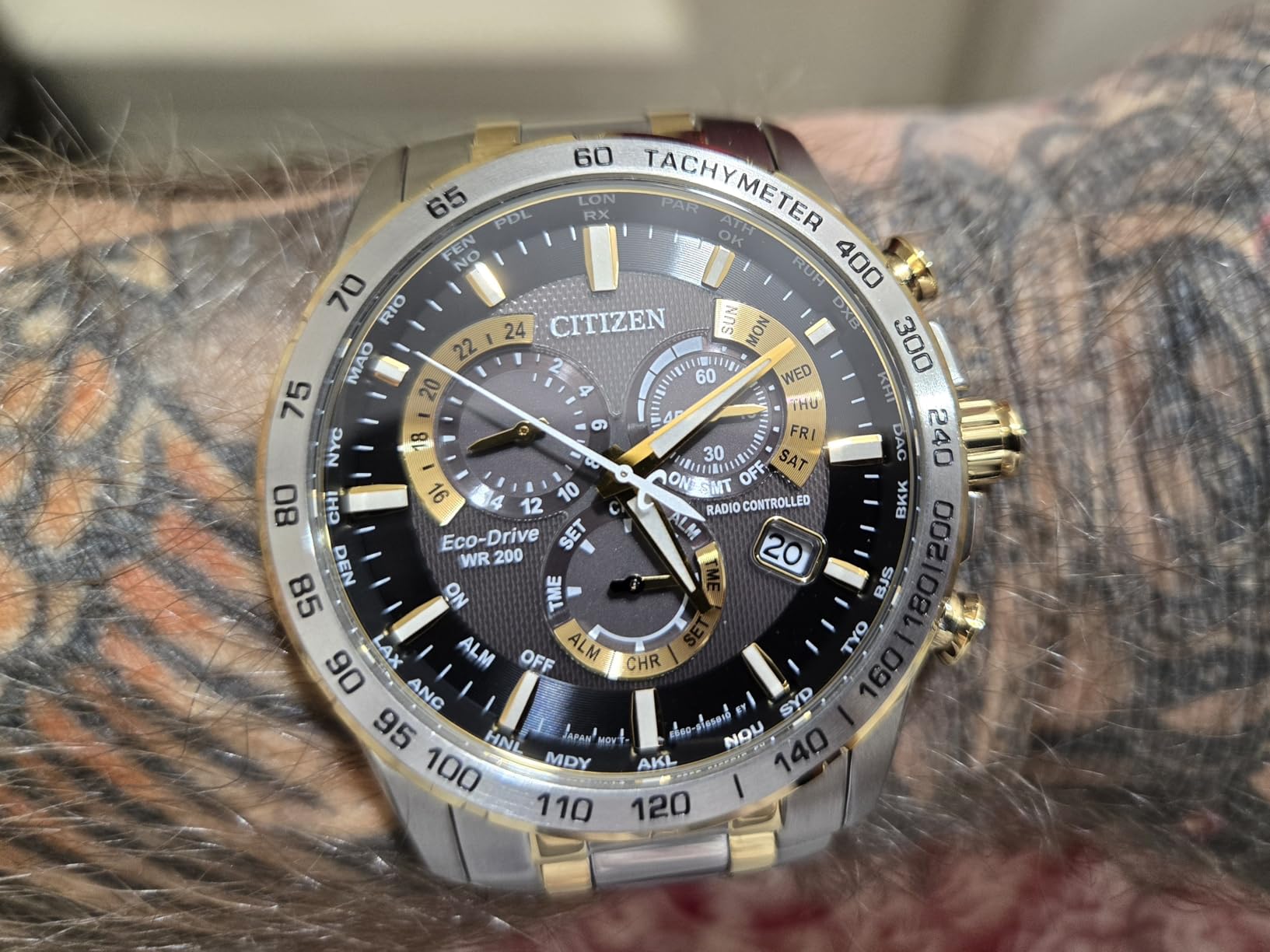 Citizen Men's Eco-Drive Sport Luxury PCAT Chronograph Watch in Super Titanium customer photo 1