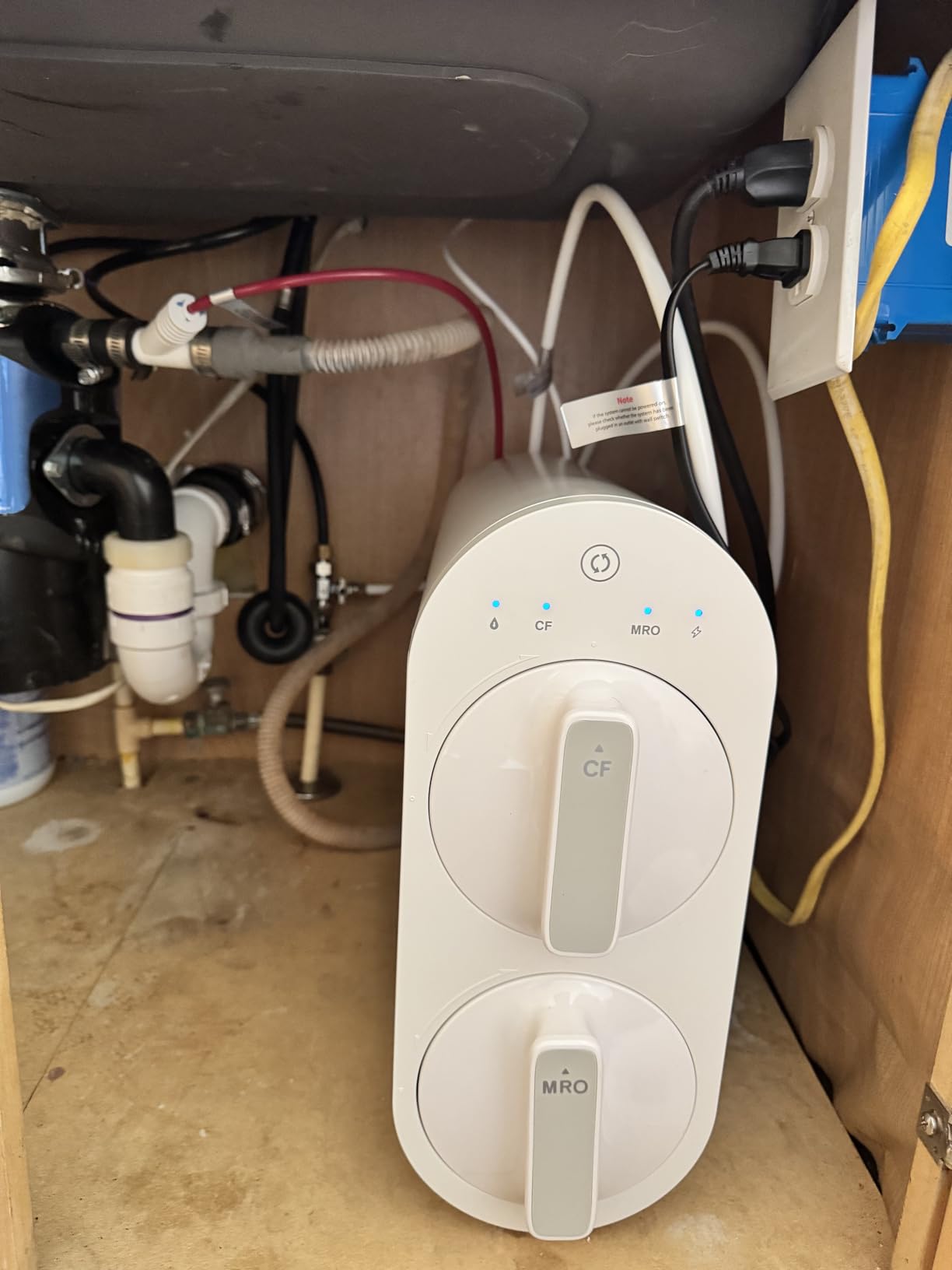 Waterdrop G2 Reverse Osmosis System, 7 Stage Tankless RO Water Filter System, Under Sink Water Filtration System, 400 GPD, 1:1 Pure to Drain customer photo 2