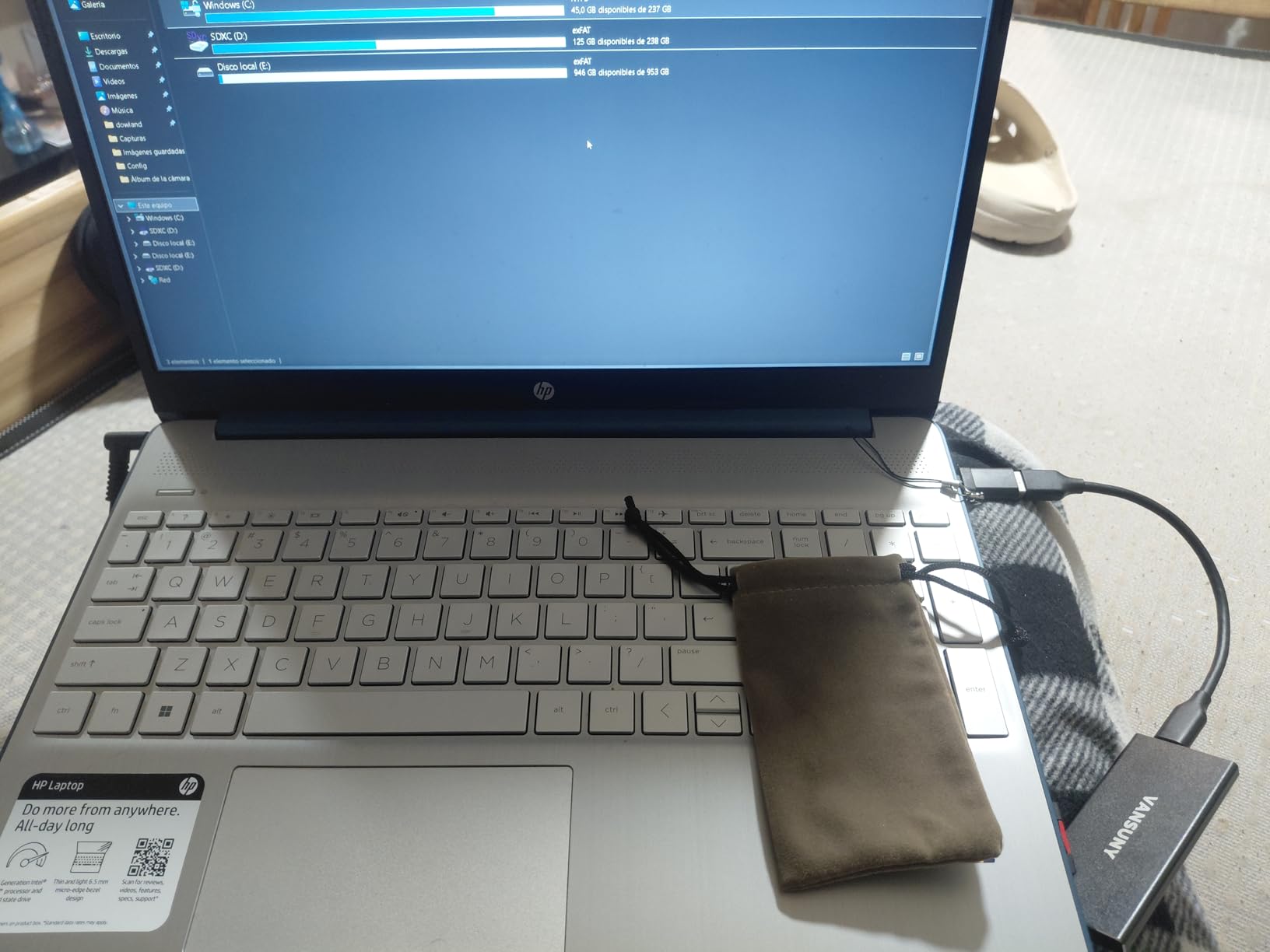 Vansuny 500GB Portable External SSD, USB 3.1 Gen2 450MB/s High-Speed Data Transfer, Metal USB C Mini Portable External Solid State Drive for PC, Laptop, Phones and More customer photo 2