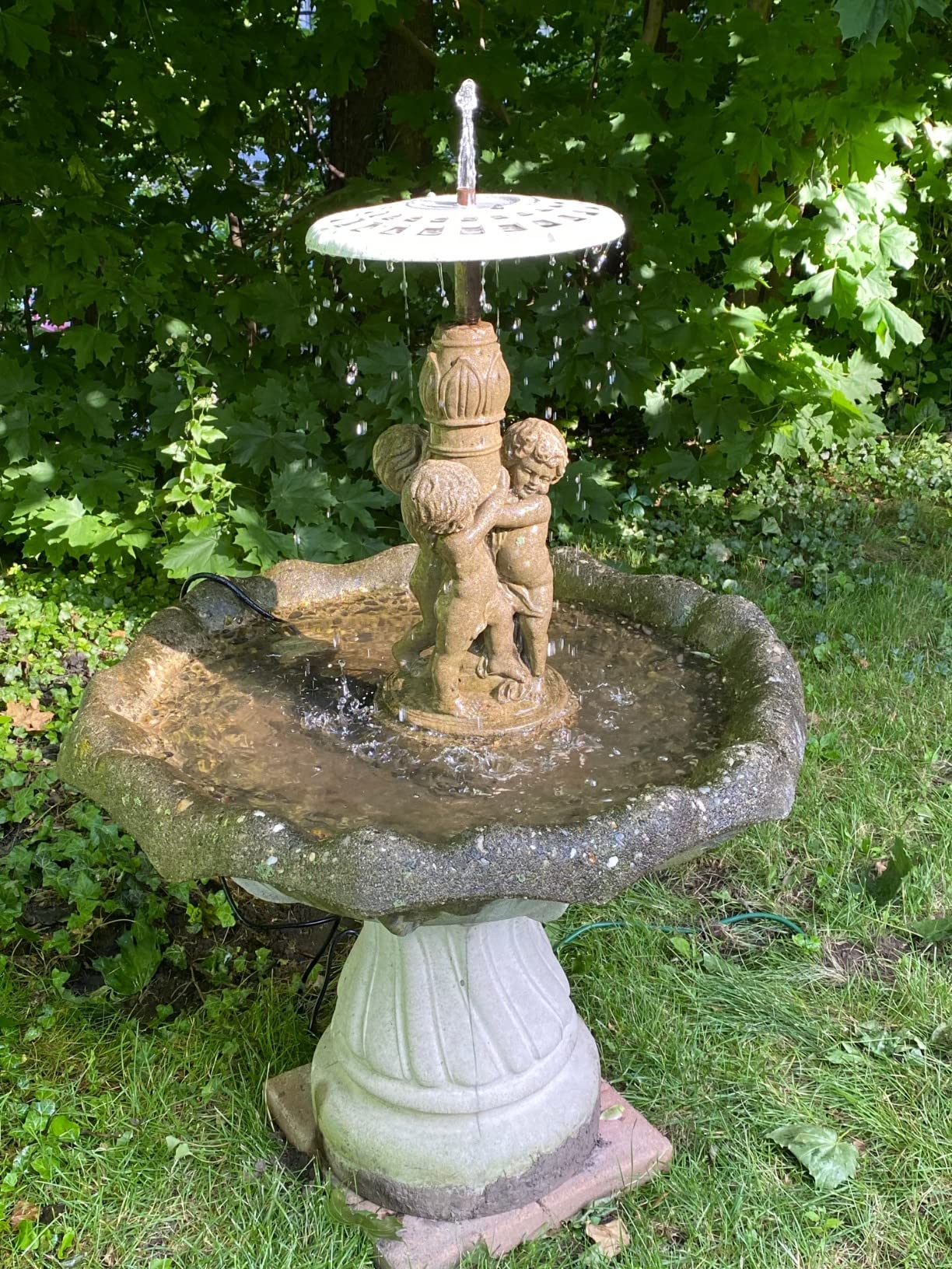 CWKJ Fountain Pump 400GPH (25W 1500L/H) Submersible Water Durable Outdoor Pump with 6.5ft Tubing (ID x 1/2-Inch), 3 Nozzles for Aquarium, Pond, Fish Tank, Hydroponics customer photo 2