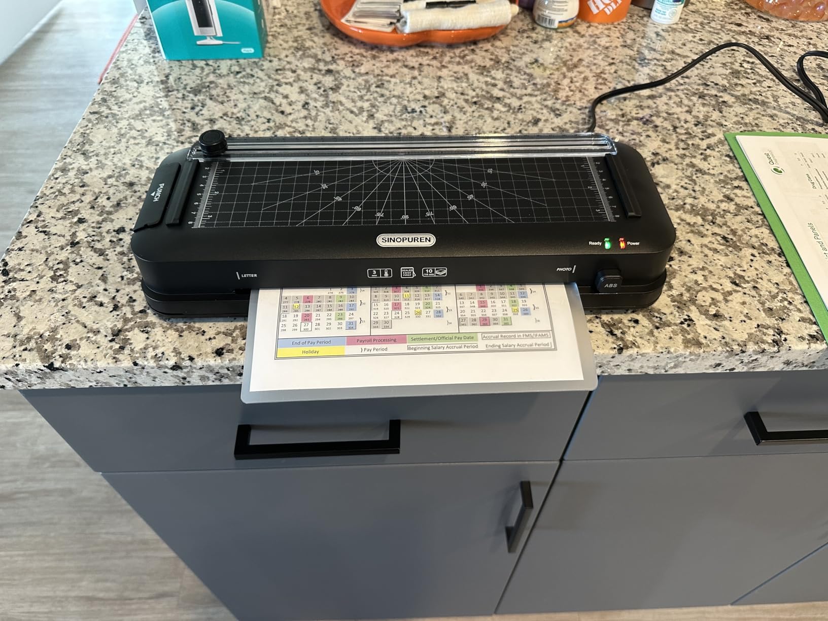 9-Inch Laminator Machine for Teachers & Home - All-in-One Jam-Free Laminator with Paper Trimmer, 2-Hole Punch, Corner Rounder, Fast 3-Min Warm-Up, 10 Pouches for School, Crafts & Office customer photo 1