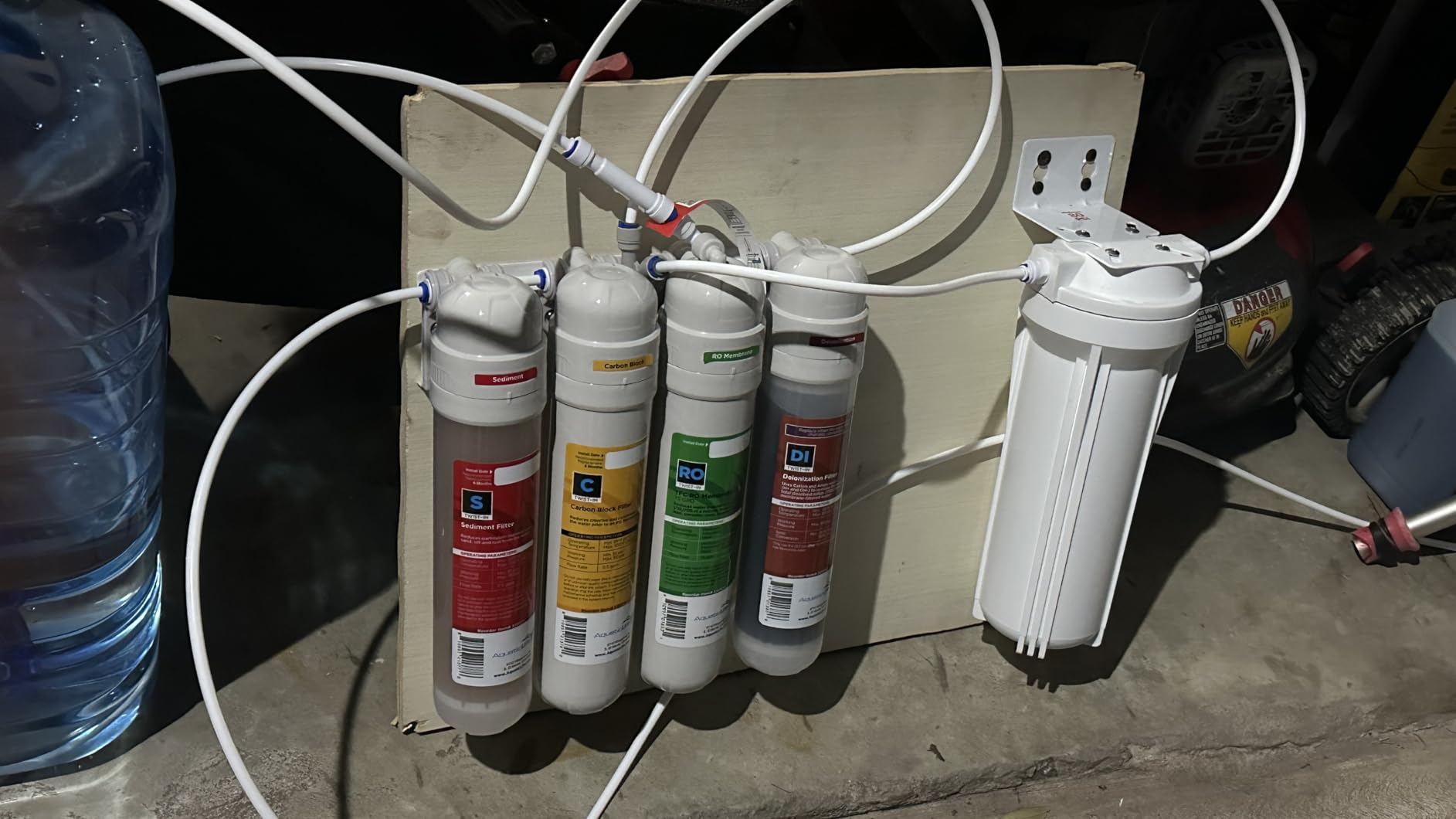 Aquatic Life Twist-in 4-Stage RO/DI Aquarium Water Filter System - Reverse Osmosis Filtration with Sediment, Carbon, Membrane & DI Resin - 75 GPD customer photo 2