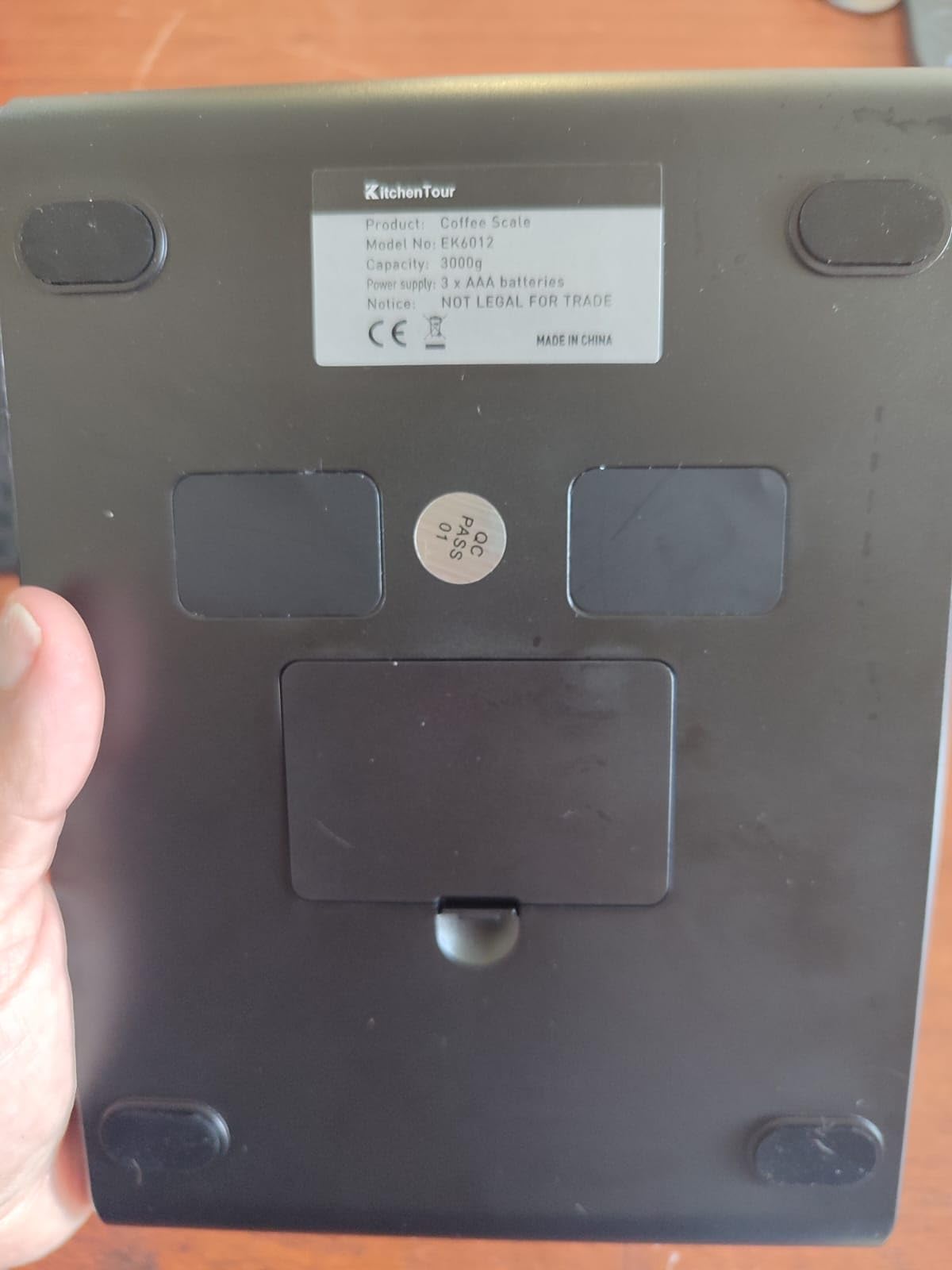 KitchenTour Coffee Scale with Timer 3kg/0.1g High Precision Pour Over Drip Espresso Scale with Back-Lit LCD Display (Batteries Included) customer photo 1