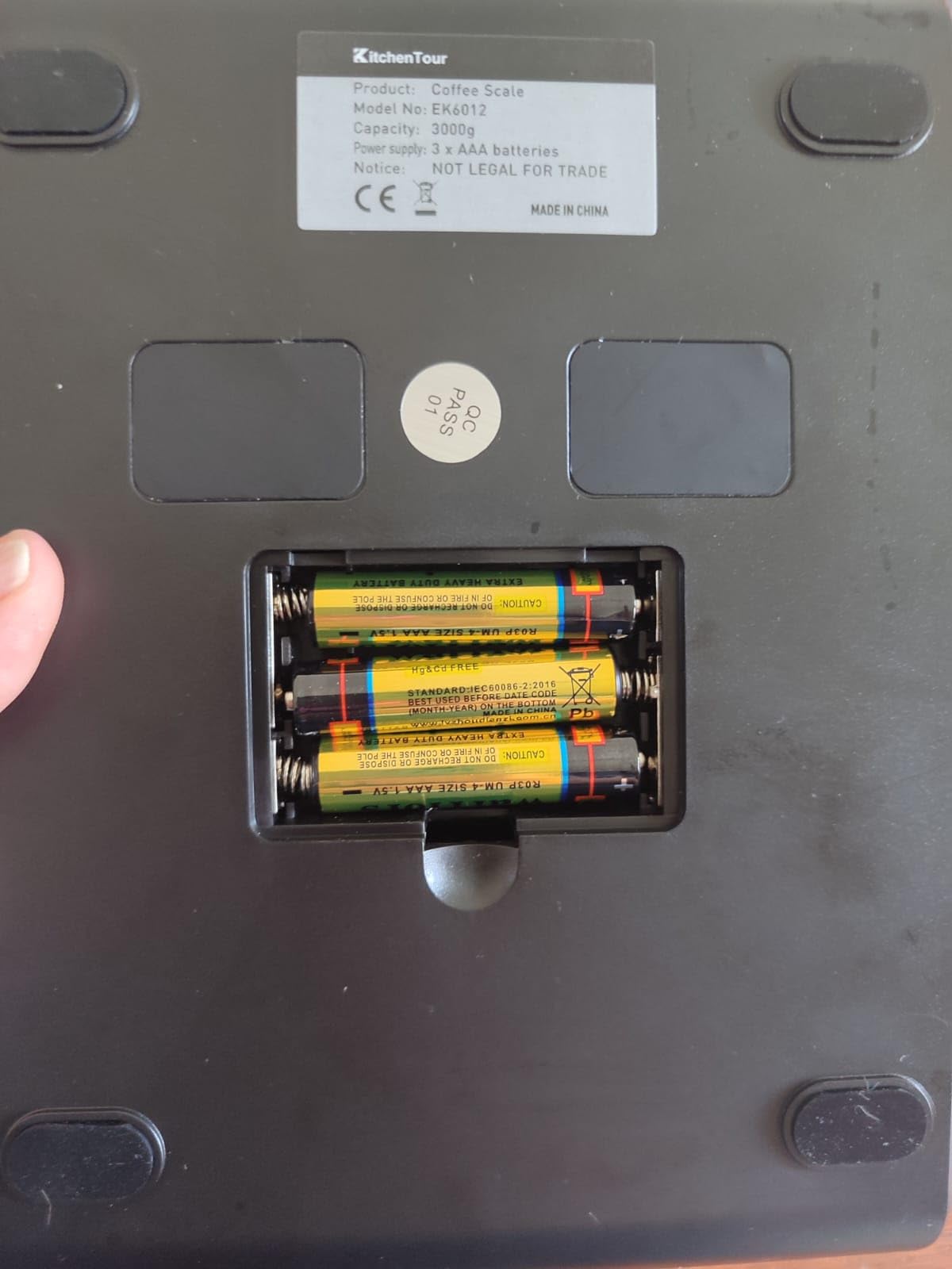 KitchenTour Coffee Scale with Timer 3kg/0.1g High Precision Pour Over Drip Espresso Scale with Back-Lit LCD Display (Batteries Included) customer photo 2