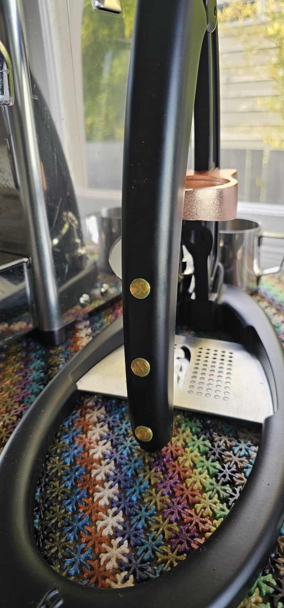 Flair UPDATED PRO 3 (Black) - All manual lever espresso maker with a stainless steel brew head, pressure gauge, and a shot mirror customer photo 1