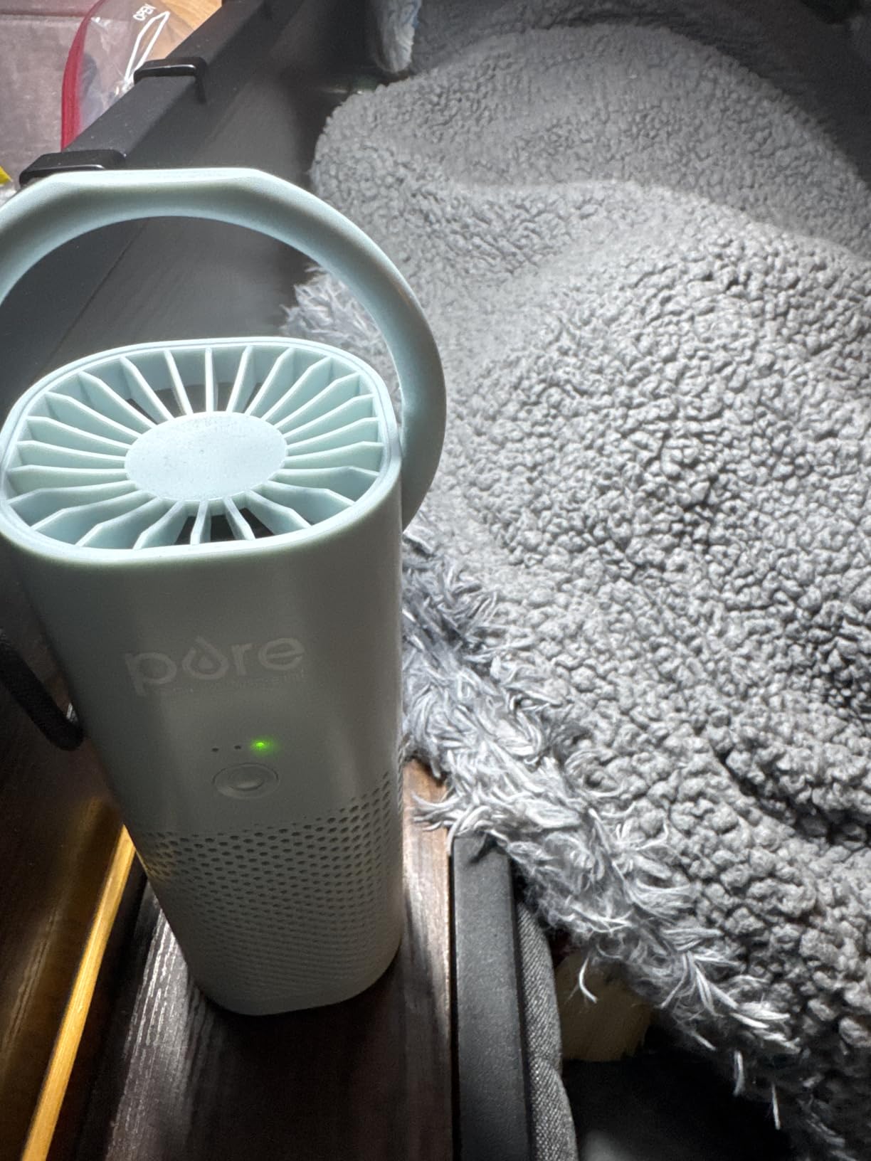 Pure Enrichment PureZone Mini Portable Air Purifier - Cordless True HEPA Filter Cleans Air & Eliminates 99.97% of Dust, Odors, & Allergens Close to You - Cars, School, & Office (White) customer photo 1