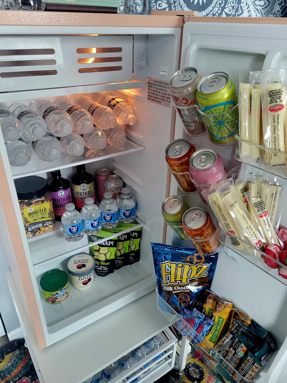 Frigidaire Retro Compact Fridge with Chiller, 3.2 cu ft Countertop Fridge with Built-In Bottle Opener, Compact Refrigerator for Office, Bedroom, Dorm Room or Cabin - 16.5