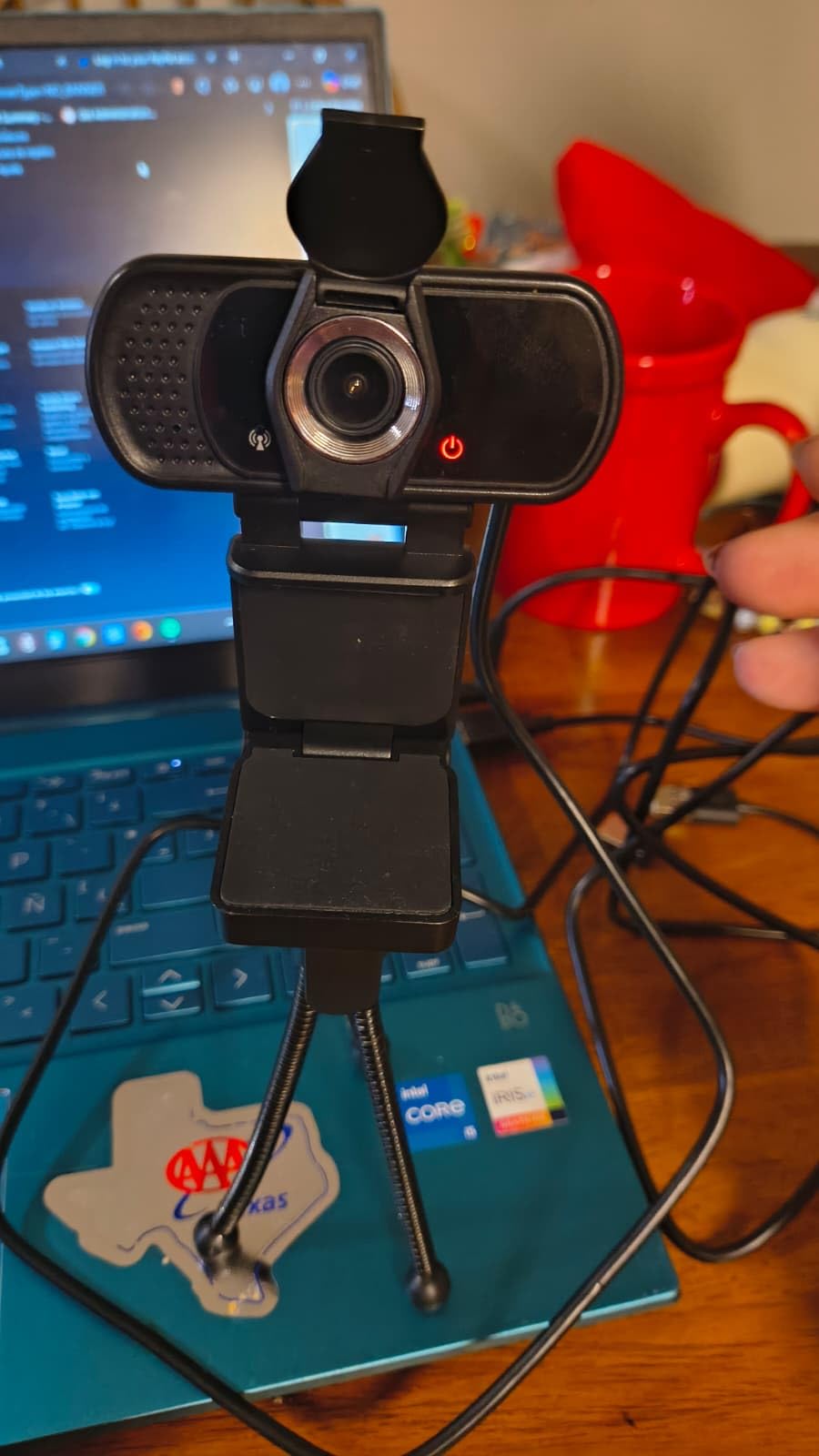 ToLuLu 1080P Webcam with Microphone, HD Webcam Web Camera with Tripod Stand, Widescreen USB Computer Camera, Streaming Mic Web cam for Online Calling/Conferencing, Facetime/YouTube Desktop Laptop PC customer photo 1