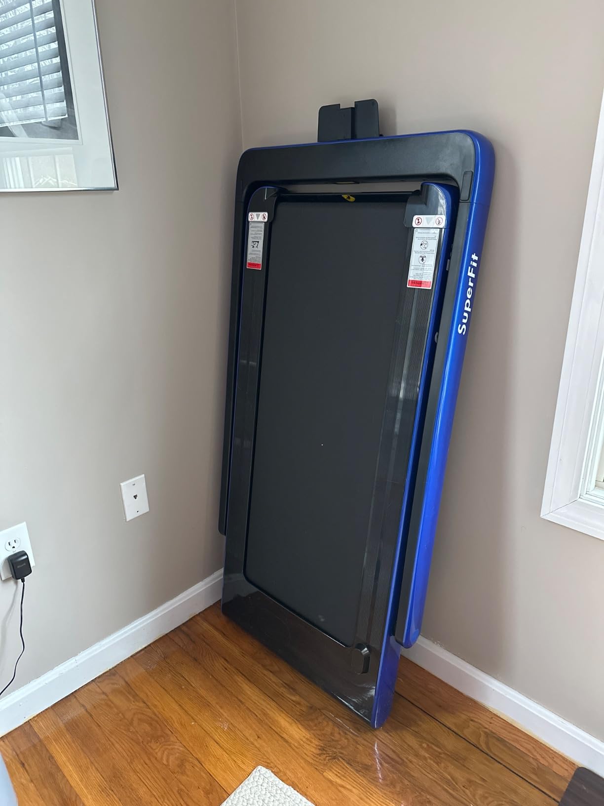 Goplus 2 in 1 Folding Treadmill with Dual Display, 2.25HP Superfit Under Desk Electric Pad Treadmill, Installation-Free, Blue Tooth Speaker, APP Control, Remote Control, Walking Jogging for Home customer photo 1