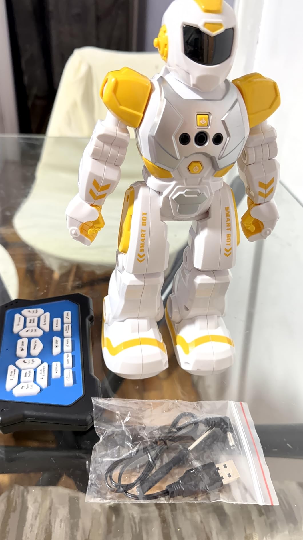 KingsDragon Robots Toy for Kids, RC Gesture Sensing Toy, Interactive Walking Singing Dancing Robot Birthday Presents for Boys Girls Age 6 7 8 9 Years Old customer photo 1