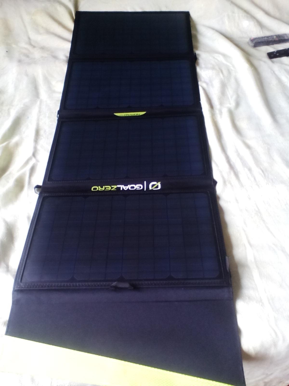 Goal Zero Nomad 50, Foldable Monocrystalline 50 Watt Solar Panel with 8mm + USB Port, Portable Charger for Yeti Power Generator and Banks. Lightweight 18-22V 50W customer photo 2