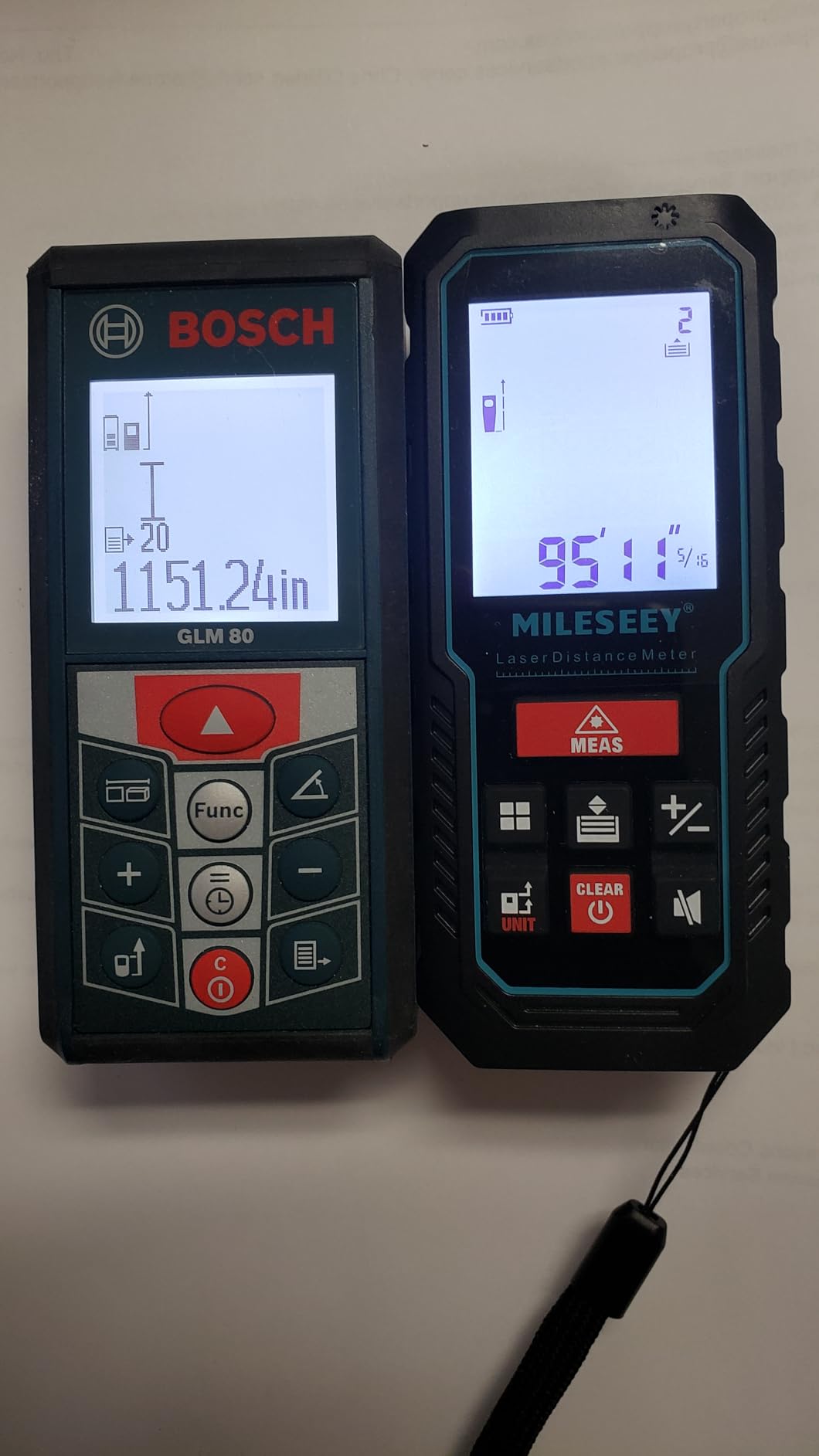 Laser Measure Device, MiLESEEY 229ft Digital Laser Tape Measure with Upgrade Electronic Angle Sensor, 2mm Accuracy, Area Measurement,Volume and Pythagoras, 2