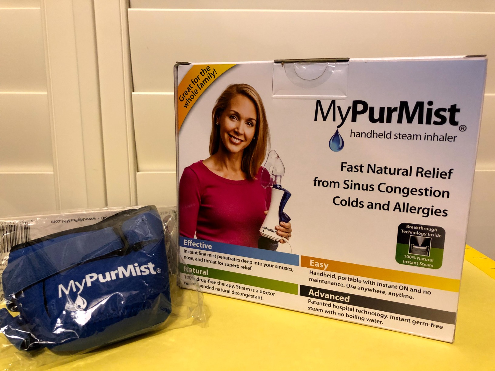 MyPurMist New Classic Handheld Personal Steam Inhaler, Vaporizer and Humidifier (Plug-in) with Bonus Hands-Free Holder customer photo 1