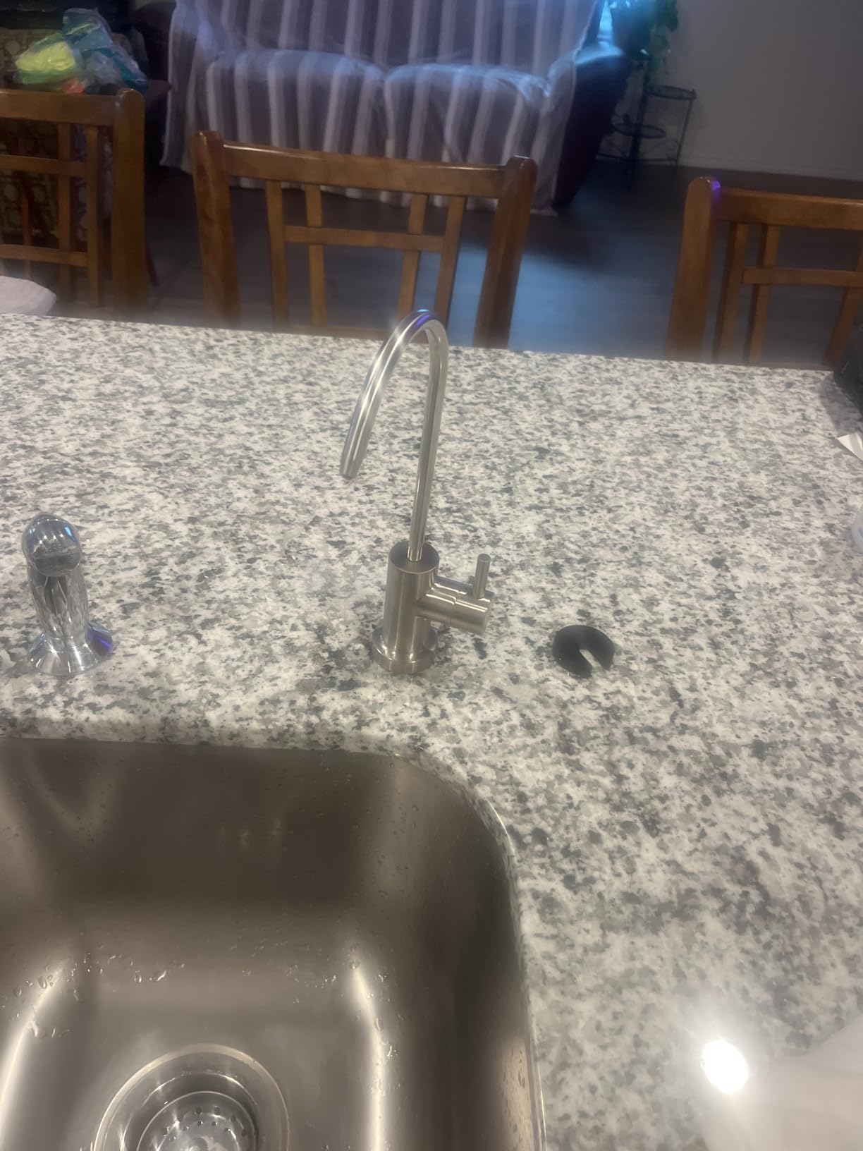 Waterdrop TSU 0.01 Micron Ultra Filtration Under Sink Water Filter System, 3-Stage Tankless Under Sink Water Filtration System with Faucet, Smart Panel, Not Lower TDS, Drilling Required customer photo 2