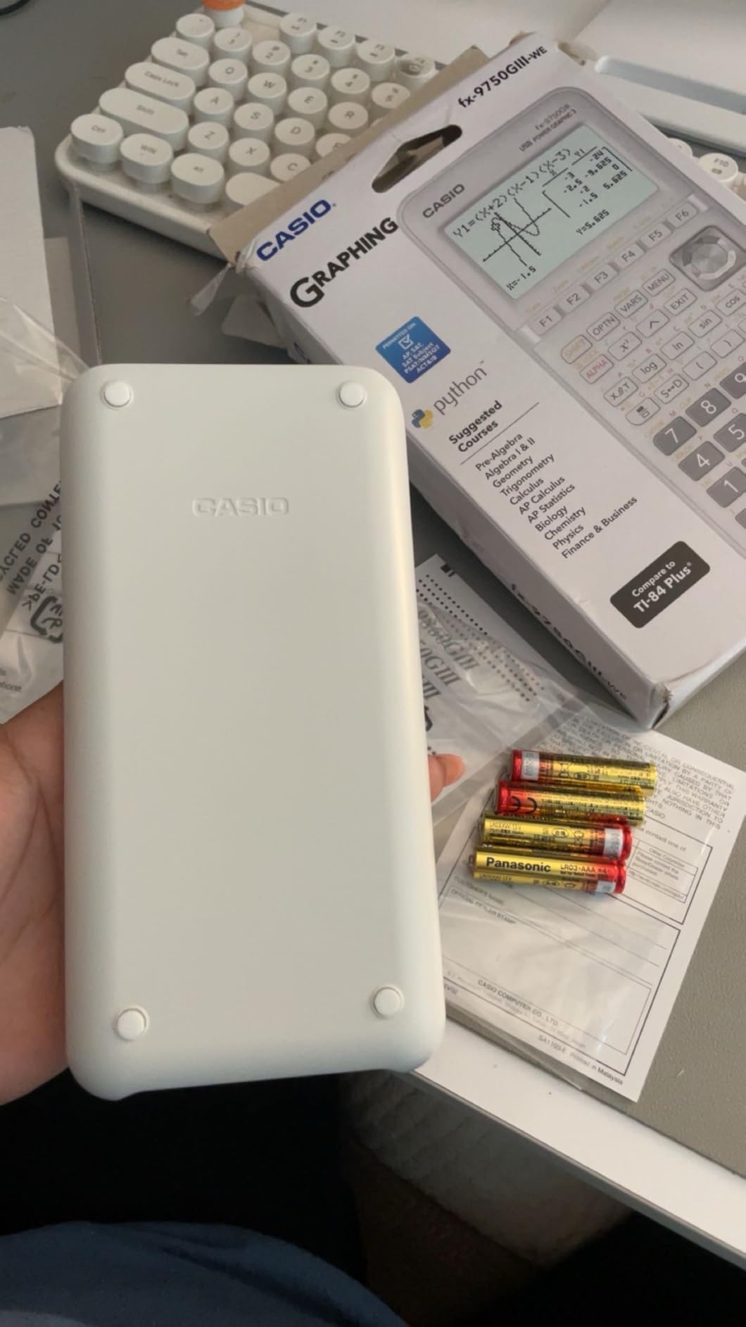 Casio fx-9750GIII Graphing Calculator | Natural Textbook Display | Python Programming | Black customer photo 1