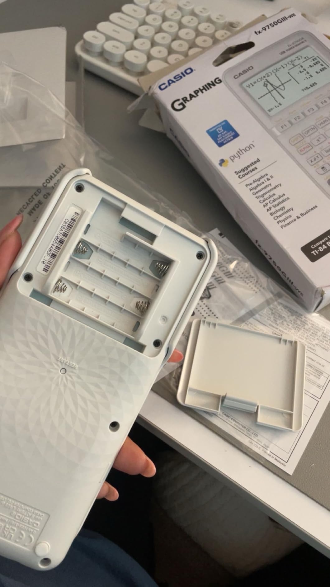 Casio fx-9750GIII Graphing Calculator | Natural Textbook Display | Python Programming | Black customer photo 2