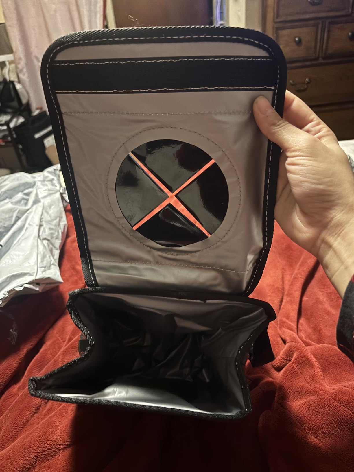 K KNODEL 2 Gallon Black Leak-Proof Waterproof Car Trash Can with Lid customer photo 2