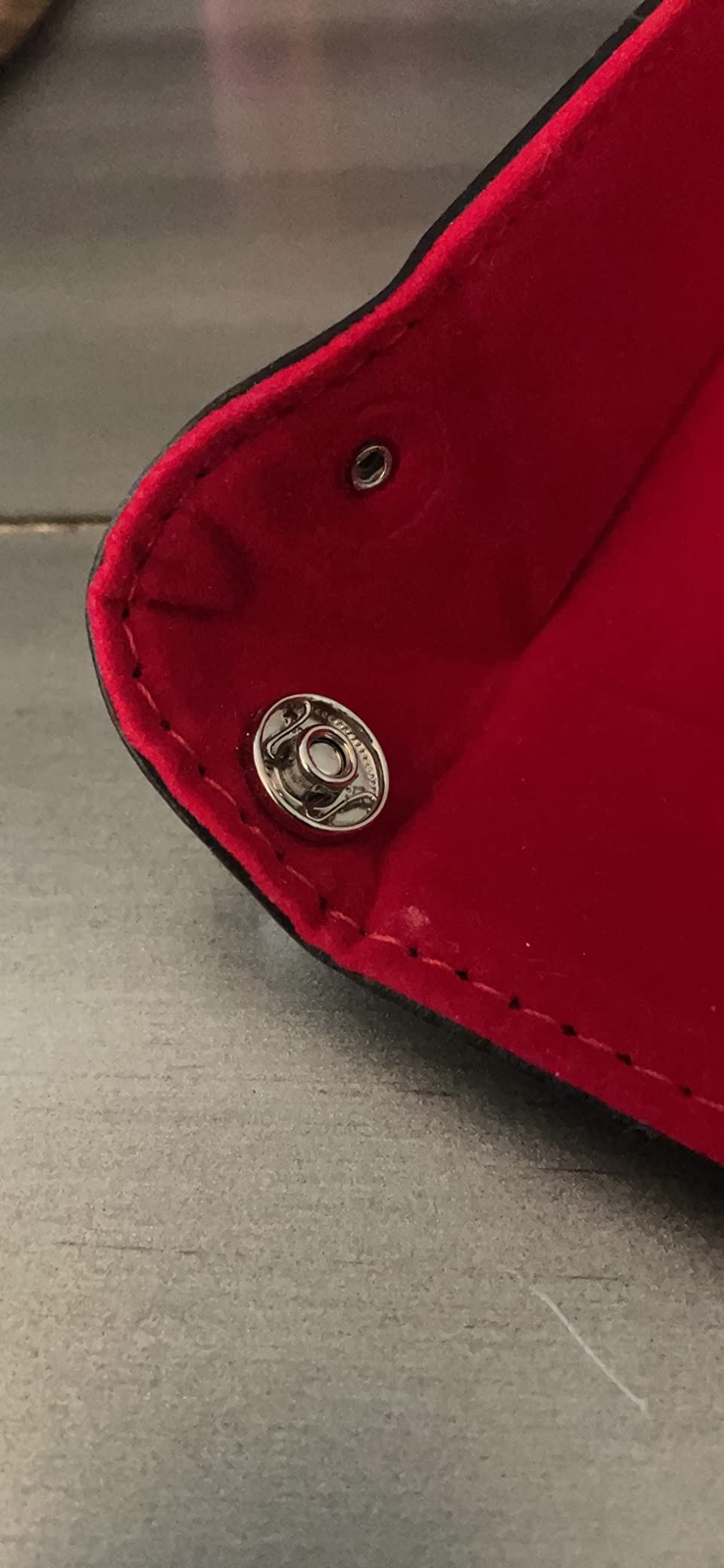 Luck Lab Folding Dice Tower and Dice Tray for RPG Table Top Gaming - Black/Red - Dragon Design customer photo 2