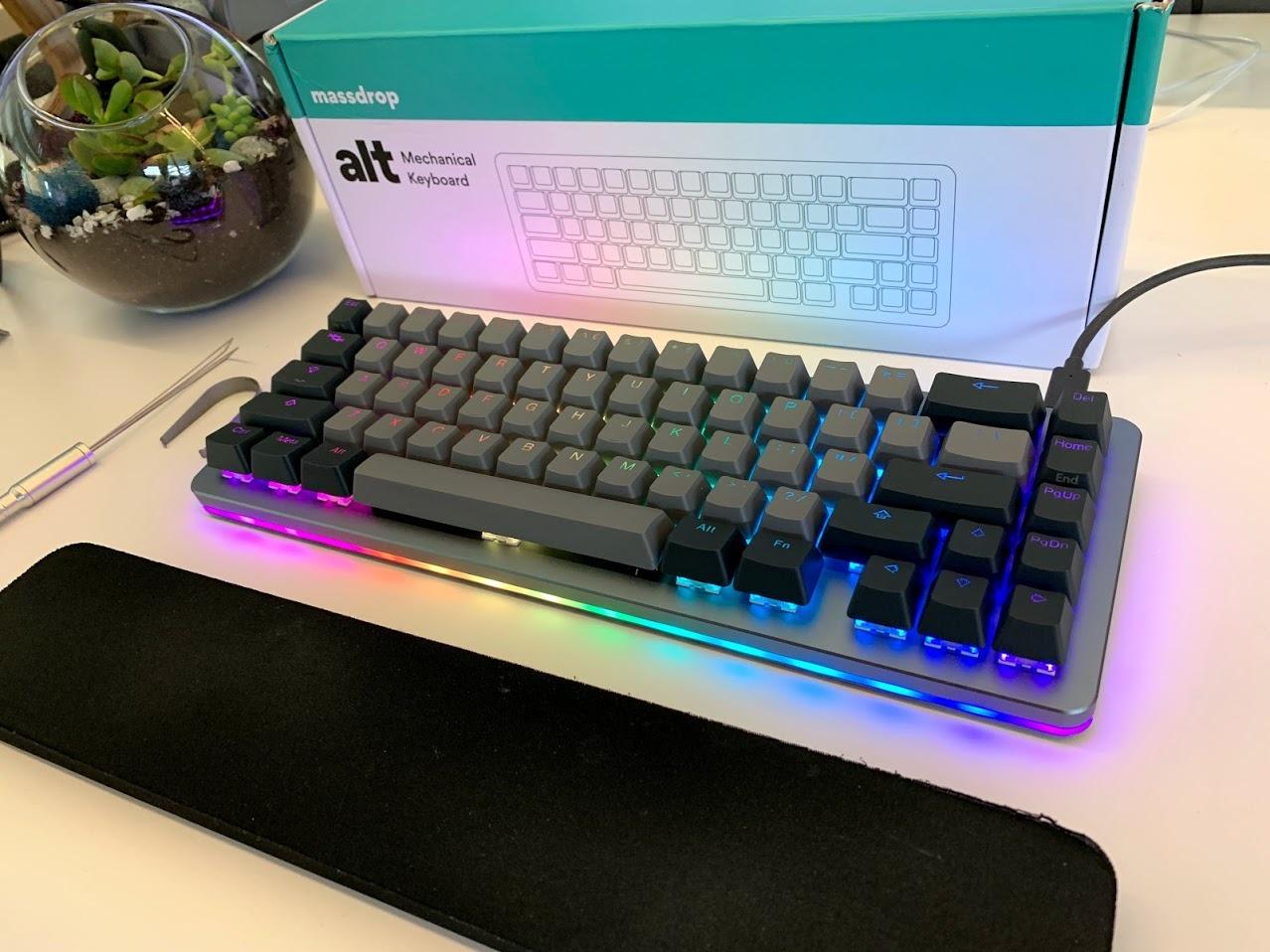 DROP ALT Mechanical Keyboard - 65% (67 Key) Gaming Keyboard, Hot-Swap Switches, Programmable Macros, RGB LED Backlighting, USB-C, Doubleshot PBT, Aluminum Frame customer photo 2