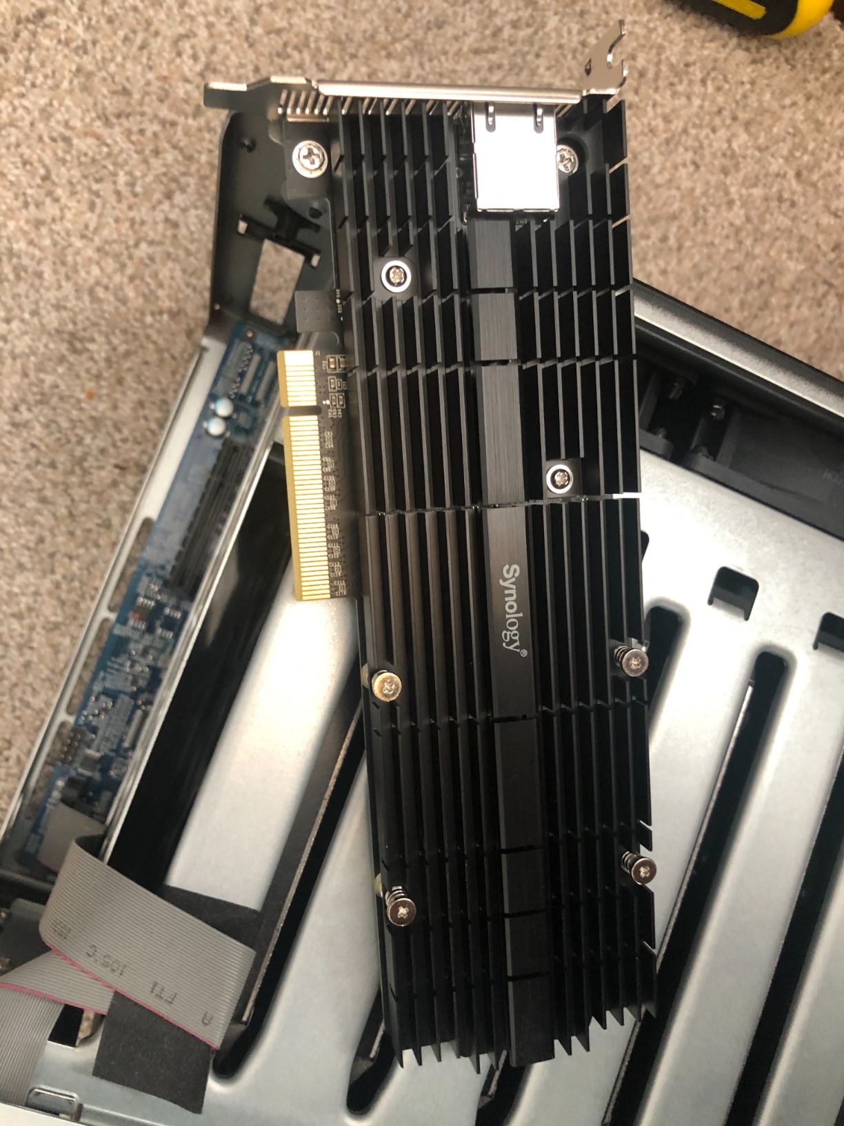 Synology 10Gb Ethernet and M.2 Adapter card E10M20-T1, RJ-45; 1 port customer photo 2