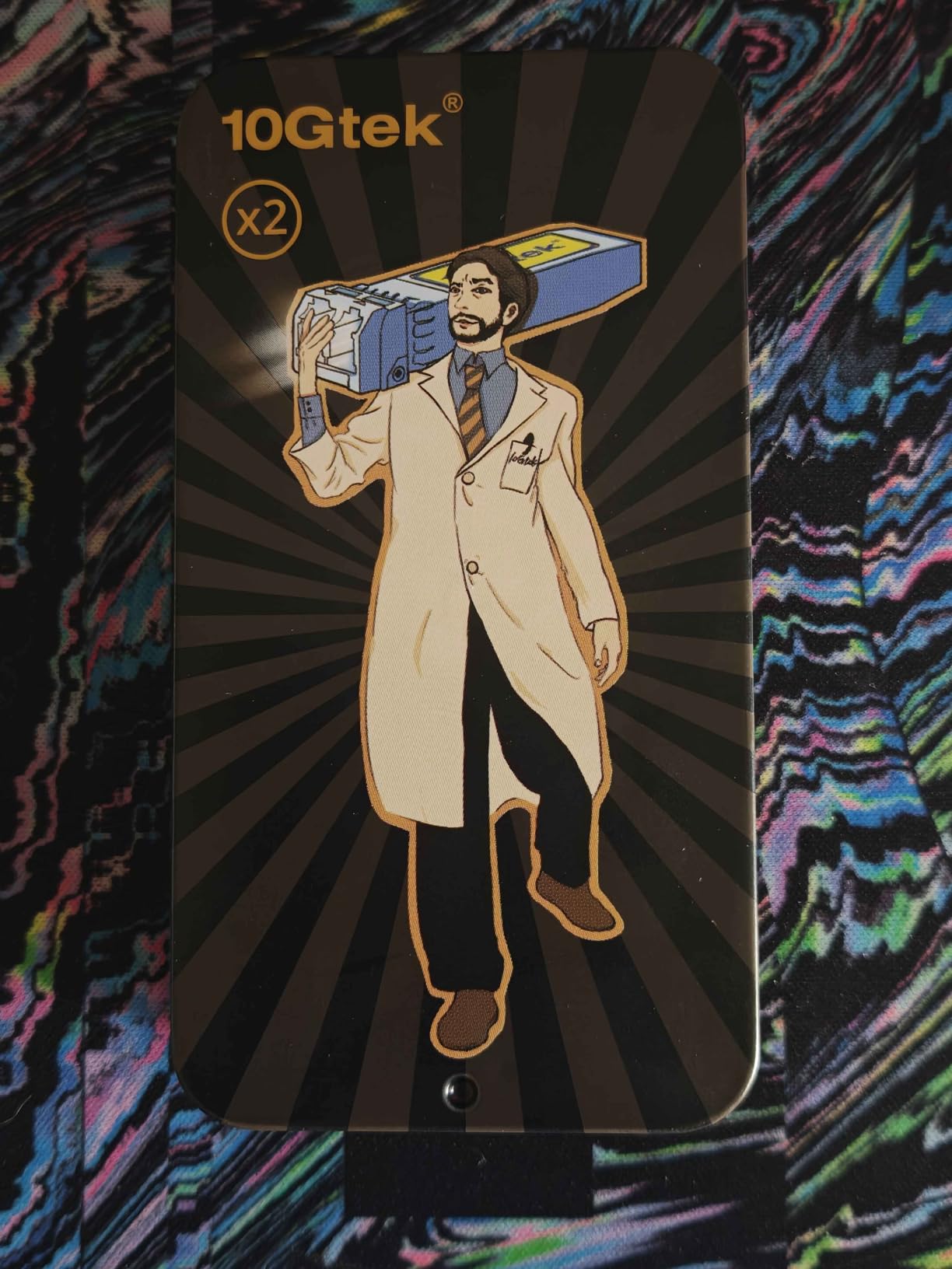 10GTEK 10GBase-SR SFP+ LC Transceiver, 10G 850nm Multimode SFP Module, up to 300 Meters, for Cisco SFP-10G-SR, Meraki MA-SFP-10GB-SR, Ubiquiti UniFi UF-MM-10G, Fortinet, TP-Link and More, Pack of 2 customer photo 1