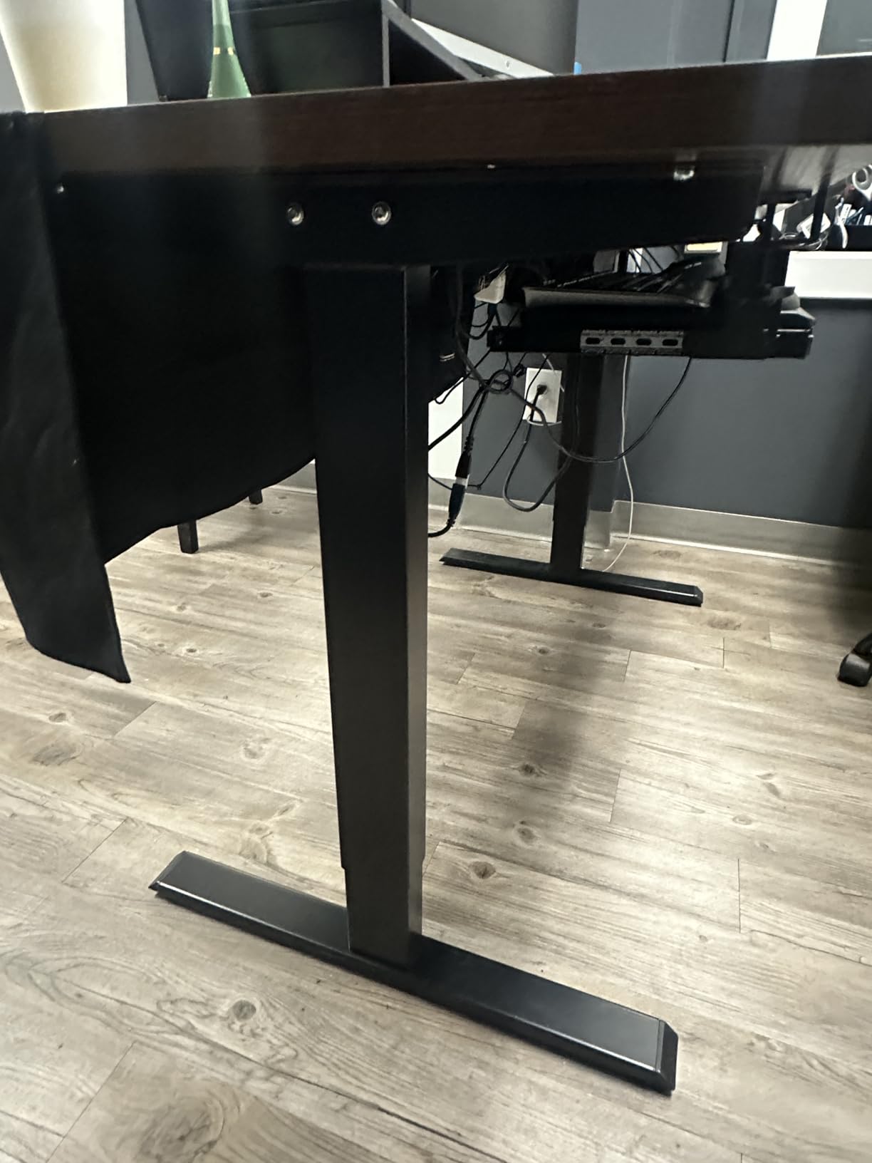 TOPSKY Dual Motor Electric Standing Desk Frame, Height Adjustable Sit Stand Base for Home Office, Fits Table Tops up to 70.8 x 31.5 Inch, 225 lb Capacity (Black, Without Stand) customer photo 2