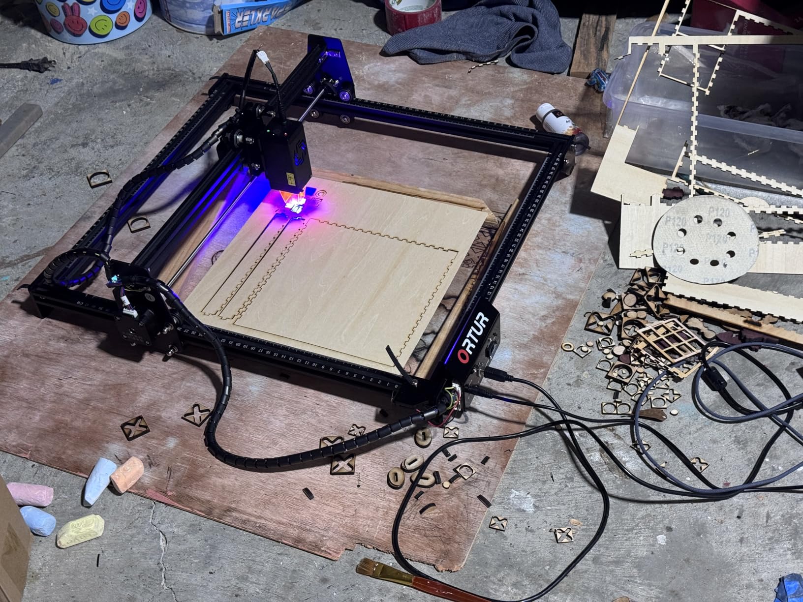 Ortur Laser Master 2 S2 LU2-10A Laser Engraver Laser, 10000mW Engraving Cutting Machine, Class 4 High Accuracy Laser Cutter, DIY Laser Marking for Metal customer photo 2