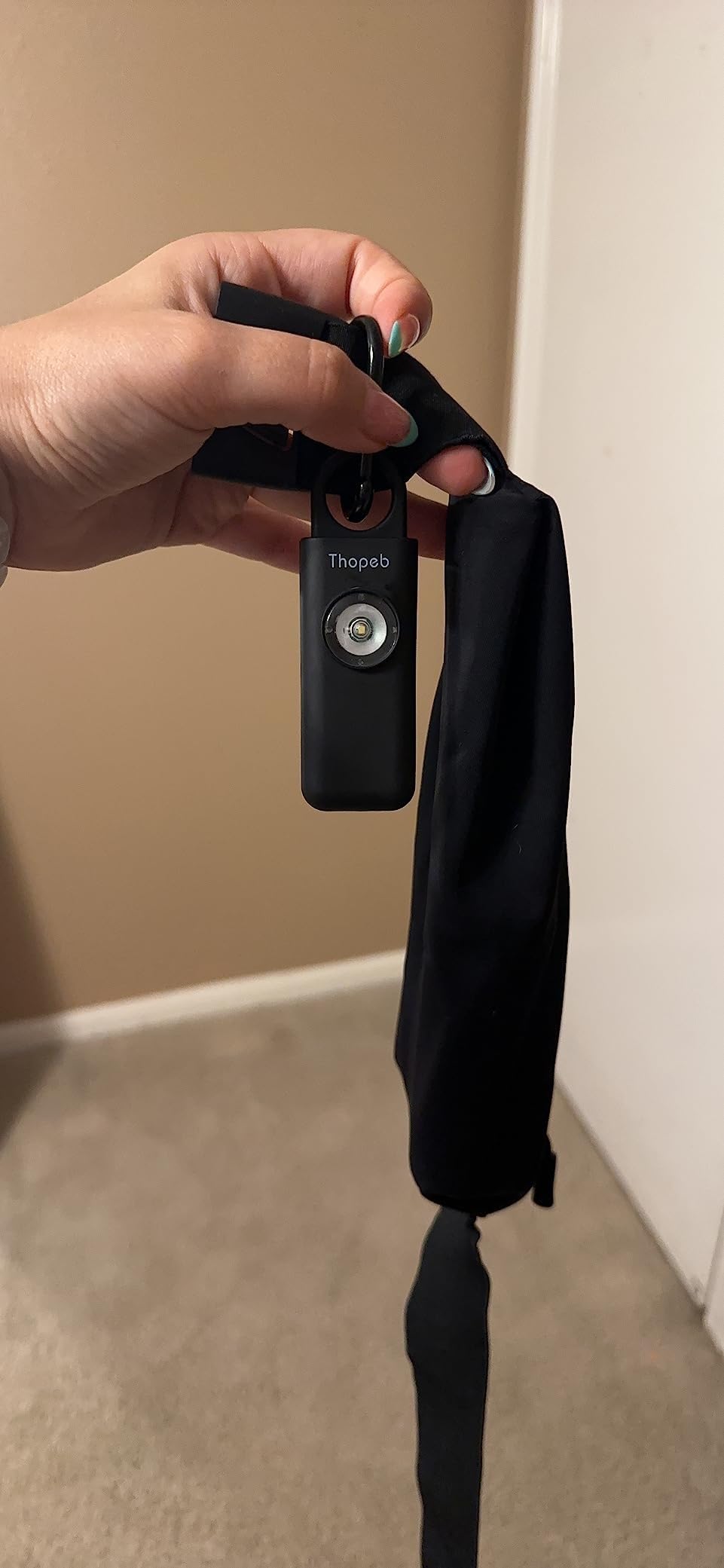 Thopeb-The Original Personal Safety Alarm for Women Self Defense - Elders & Kids Self Defense Keychain Siren - 135dB Loud Siren Bird Sound - Cute Key Chains Protection (Charcoal) customer photo 2