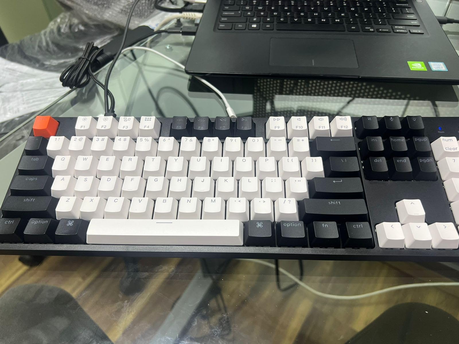 Keychron C2 Full Size Wired Mechanical Keyboard for Mac, Hot-swappable, Gateron G Pro Red Switch, White Backlight, 104 Keys ABS keycaps Gaming Keyboard for Windows, Type-C Braid Cable customer photo 2