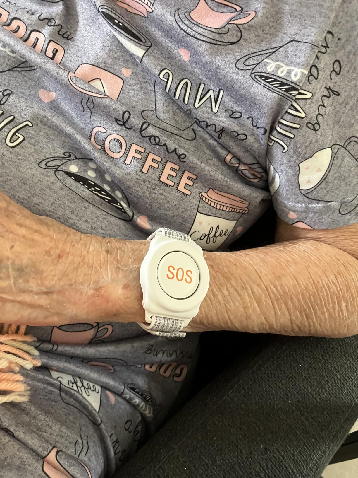 Daytech Wireless Caregiver Pager Call Button Elderly Nurse Alert System for Elderly Monitoring/Seniors with 2 SOS Call Panic Buttons & 2 Watch Pagers, 500+Feet 3 Receivers customer photo 2