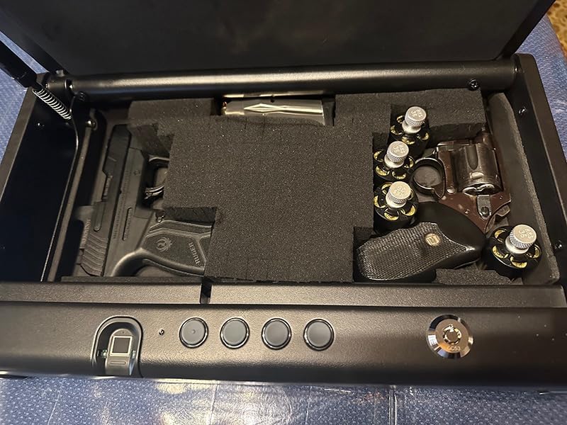 SentrySafe QAP2BLX Biometric Gun Safe for Handguns, Fingerprint Gun Safe with Interior Light, 2 Handgun Capacity customer photo 1