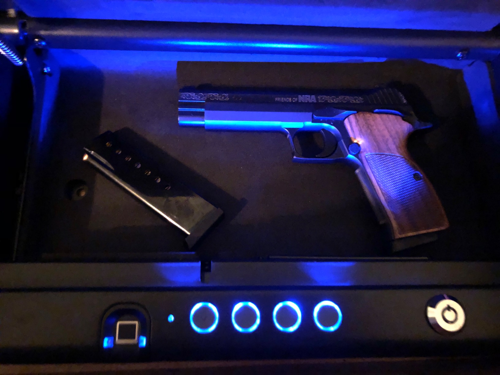 SentrySafe QAP2BLX Biometric Gun Safe for Handguns, Fingerprint Gun Safe with Interior Light, 2 Handgun Capacity customer photo 2