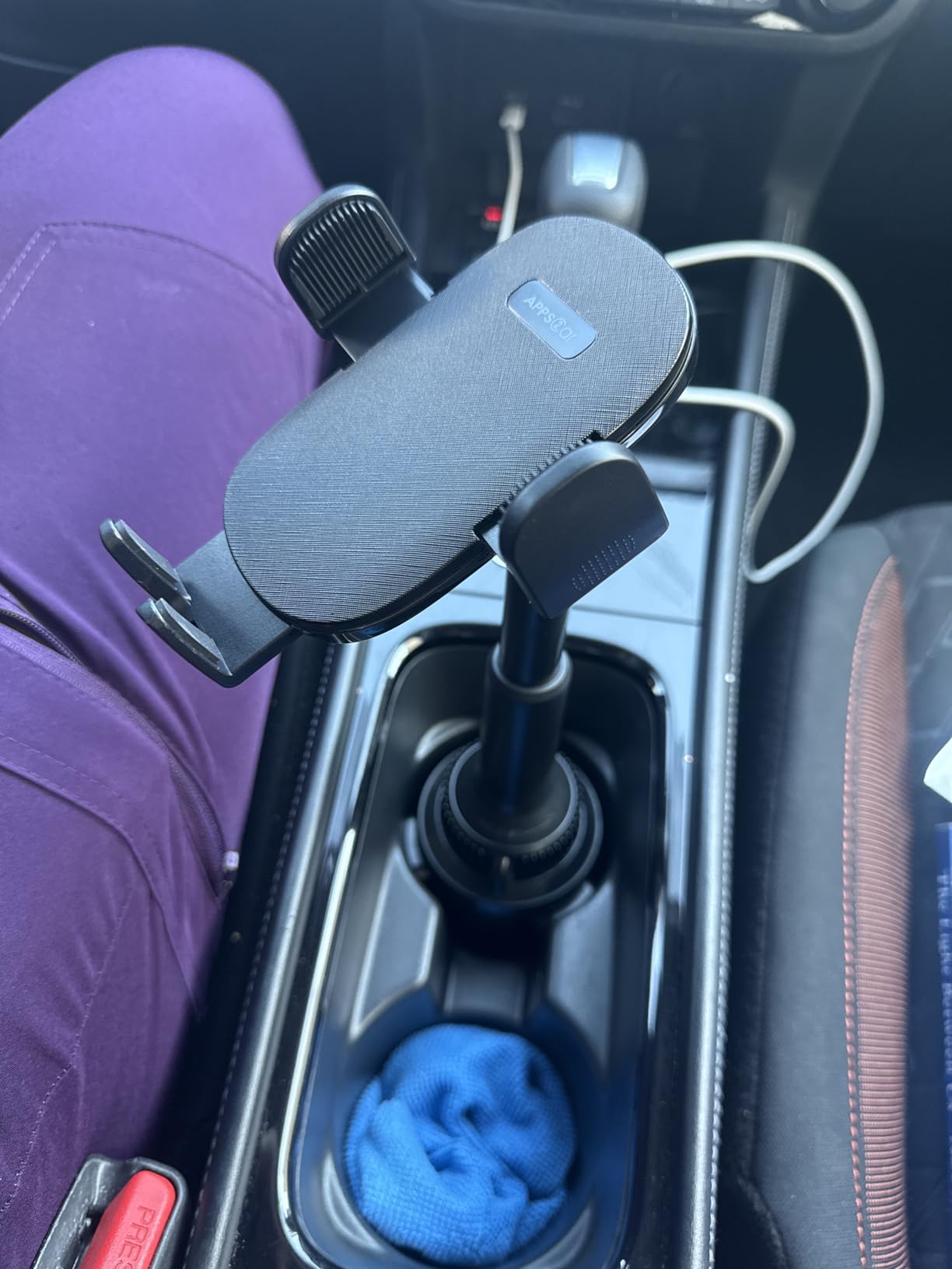 APPS2Car Universal Car Cup Phone Holder | Quick Extension Long Arm | 360° Swivel | Adjustable for iPhone, Samsung, Google, and All Smartphones customer photo 1