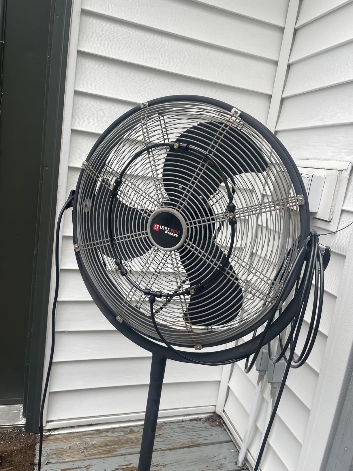 Outdoor Misting Fan Kit for a Cool Patio Breeze, Water Mister Spray for Cooling Outdoor, 19.36FT (5.9M) Misting Line + 5 Brass Mist Nozzles + Brass Adapter customer photo 2