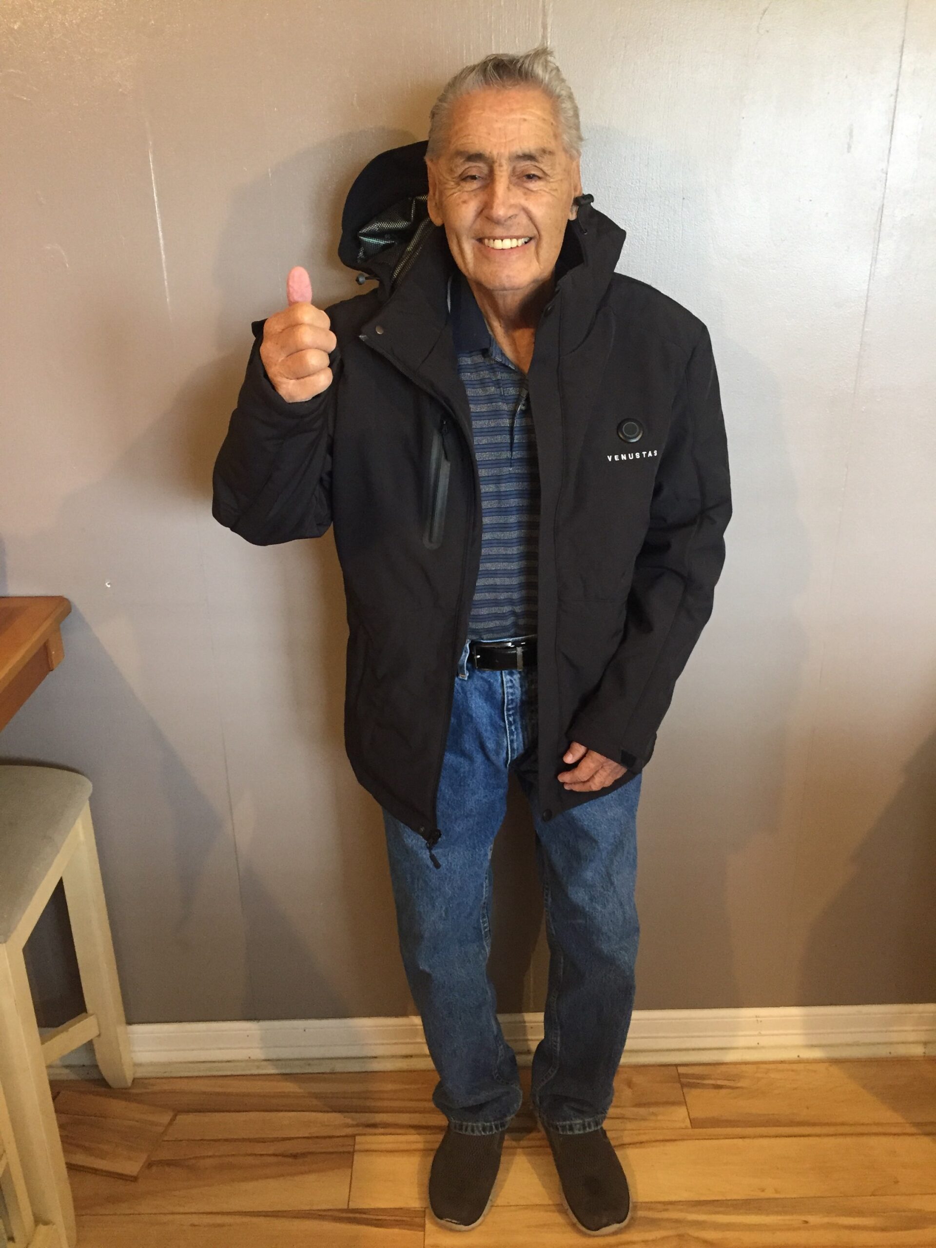 Venustas Men's Heated Jacket with Battery Pack, Waterproof & Windproof Electric Insulated Heated Coat with Detachable Hood customer photo 2