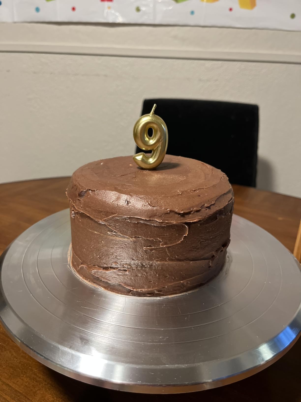 Puroma Cake Turntable, 12'' Aluminium Alloy Cake Stand, Cake Decorating Kit with 3 Icing Spatulas and 4 Icing Combs customer photo 1