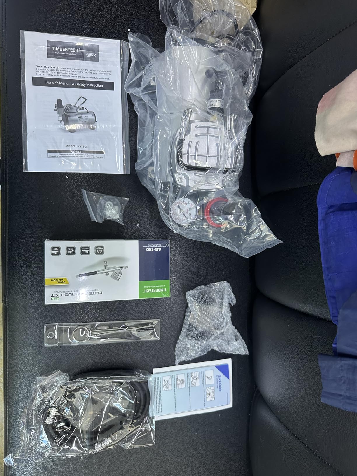 Timbertech Airbrush Kit With Compressor AS18-2K Basic Start Kit customer photo 2