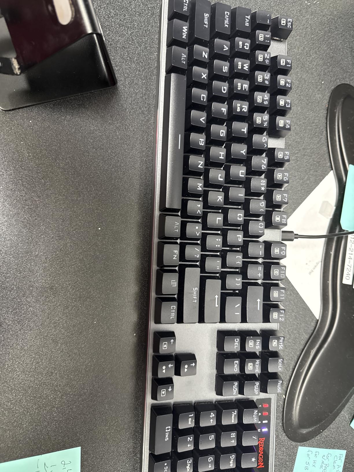Redragon K556 RGB LED Backlit Wired Mechanical Gaming Keyboard, 104 Keys Hot-Swap Mechanical Keyboard w/Aluminum Base, Upgraded Socket and Noise Absorbing Foams, Quiet Linear Red Switch customer photo 1
