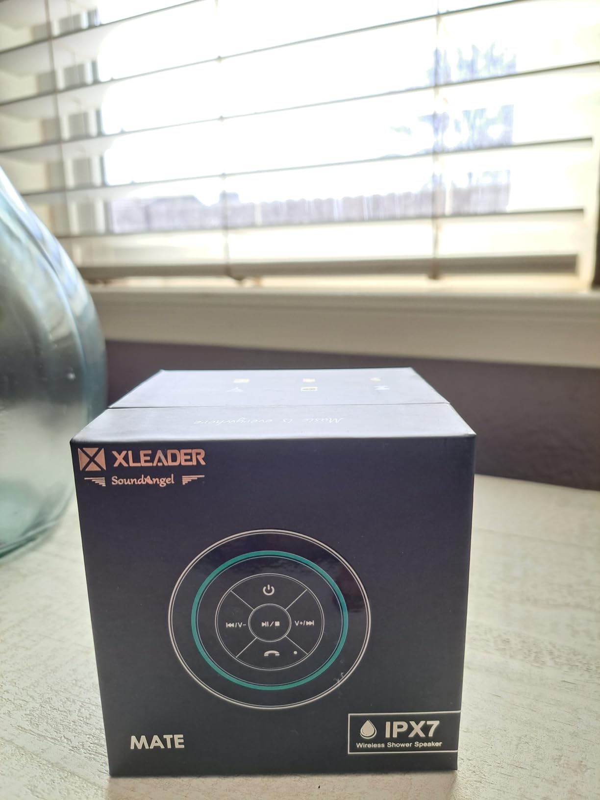 XLEADER Pro Shower Speaker, Certified IPX7 Waterproof Bluetooth Speaker, with Suction Cup, Silicone Lanyard, 8W Crystal Sound&Rich Bass, 15H Playtime, Ideal Gifts - SoundAngel Mate(2 Gen) customer photo 1