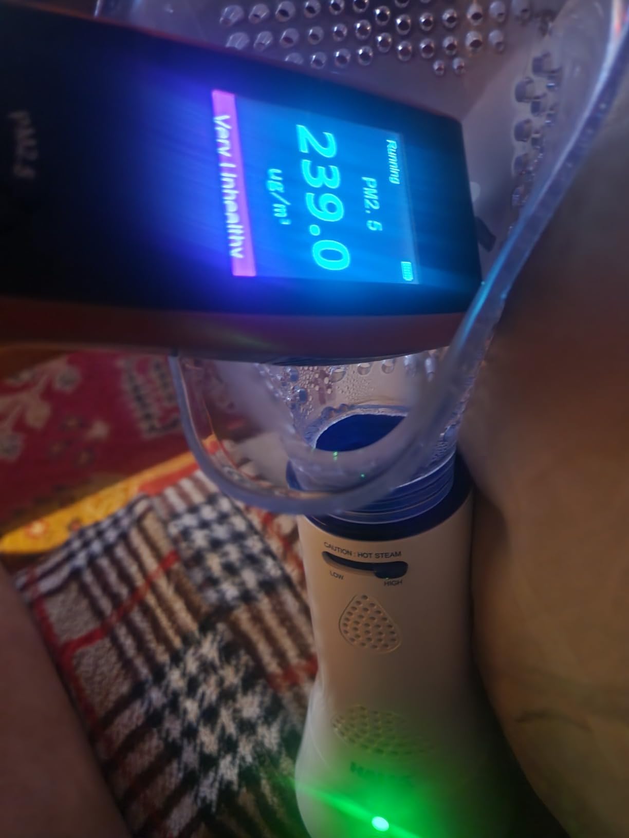 Crane Corded Personal Steam Inhaler - for Sinus, Congestion, Cough, & Cold Relief, Vapor Pad Compatible, White, 30 ml customer photo 2