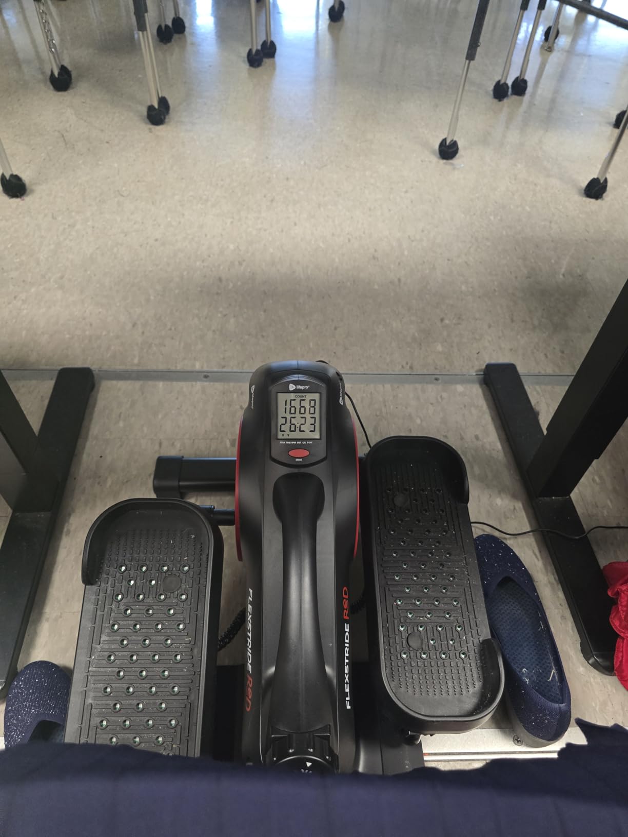 LifePro Portable Under Desk Elliptical Exercise Machine - Motorized Pedal Exerciser for Home Workouts, Muscle Toning, Energy Boost - Mini Foot & Leg Exerciser with Fitness App customer photo 1