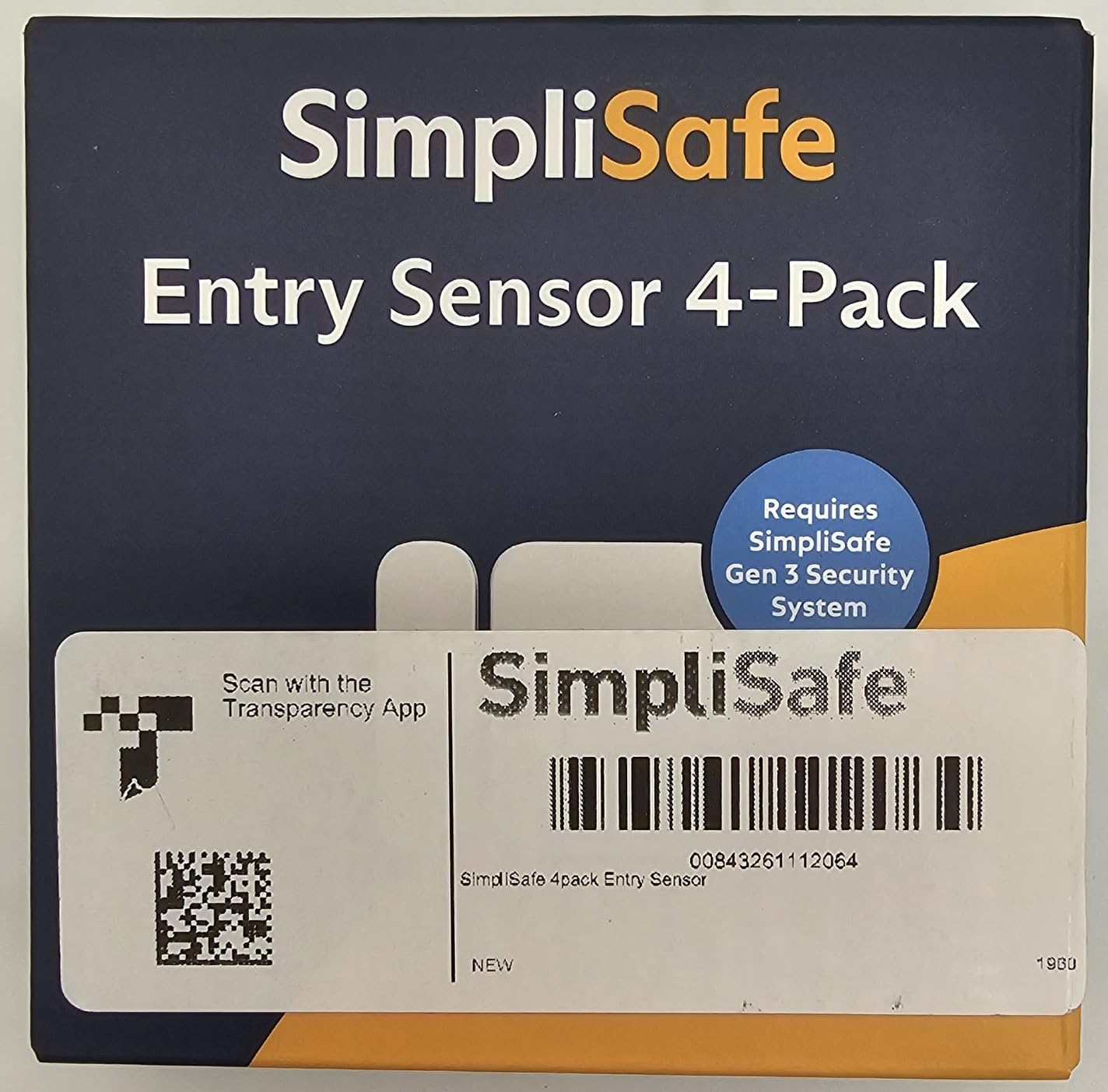 SimpliSafe Entry Sensor (Pack of 4) - Window and Door Protection - Compatible with The SimpliSafe Home Security System - Latest Gen customer photo 1