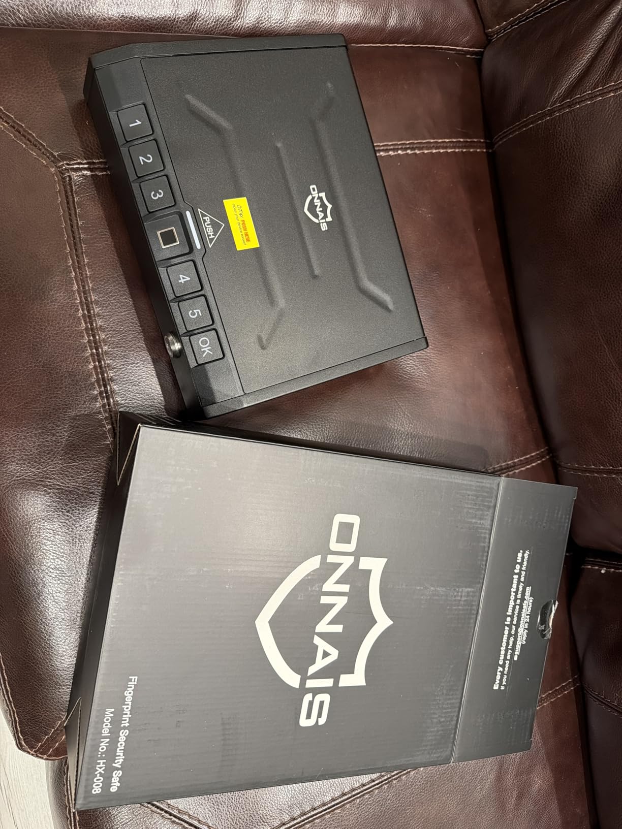 ONNAIS Iron SE Biometric Gun Safe - Quick Access Handgun Safe with Fingerprint & Keypad Lock for Home, Nightstand, Bedside, or Car customer photo 1