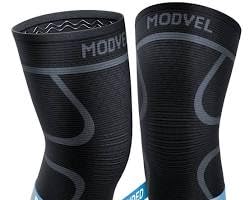 Modvel Compression Knee Brace for Women & Men, 2-Pack Knee Brace for Running Knee Pain, Knee Support Compression Sleeve, Workout Sports Knee Braces for Meniscus Tear, ACL & Arthritis Pain Relief customer photo 1