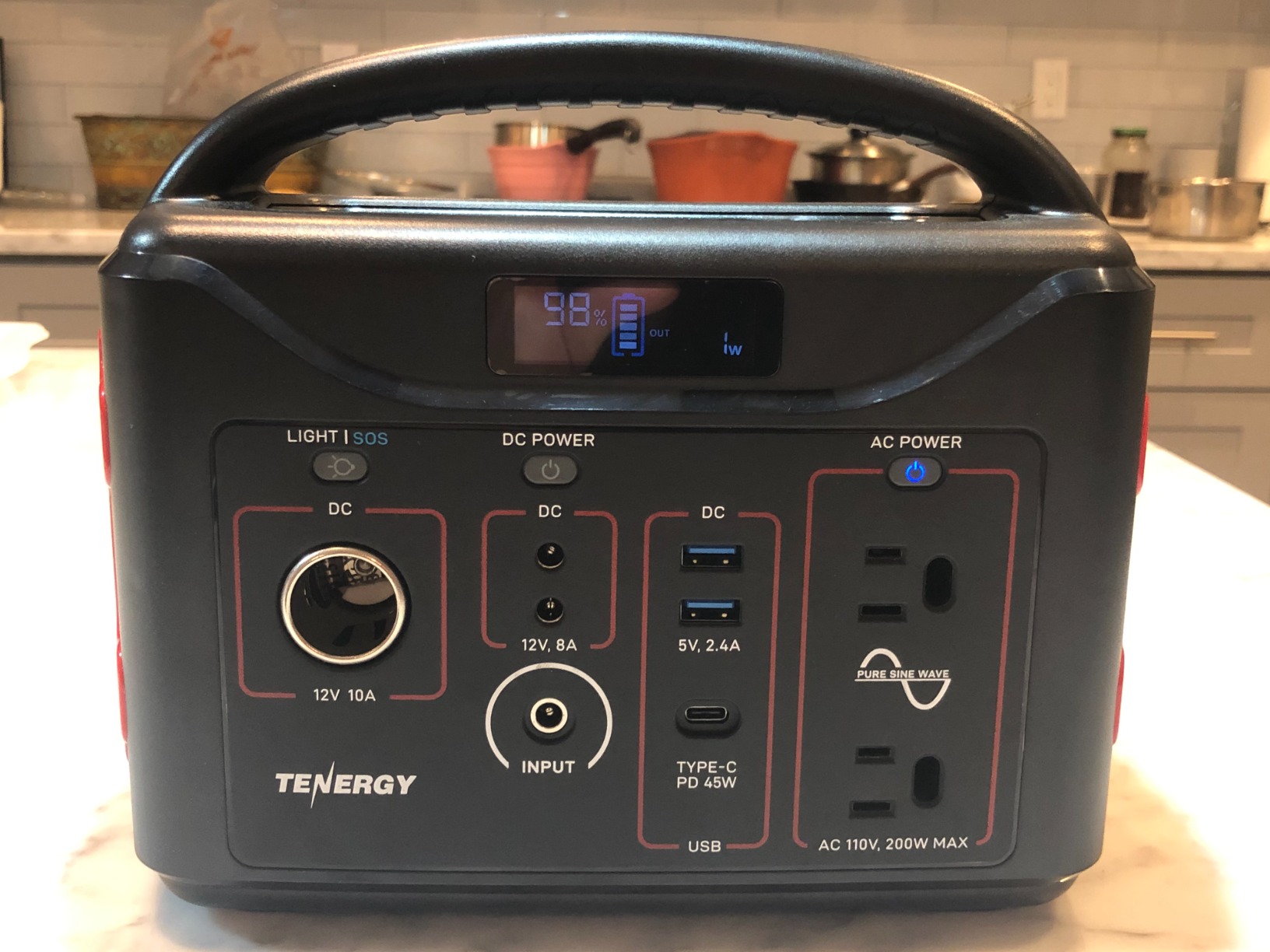 Tenergy T320 Portable Power Station, 300Wh Battery, 110V/200W (Surge 400W) Two Pure Sine Wave AC outputs, USB type C PD 45W, Solar Ready Mobile Power for Outdoors Camping Vans RV, Emergency Backup customer photo 1