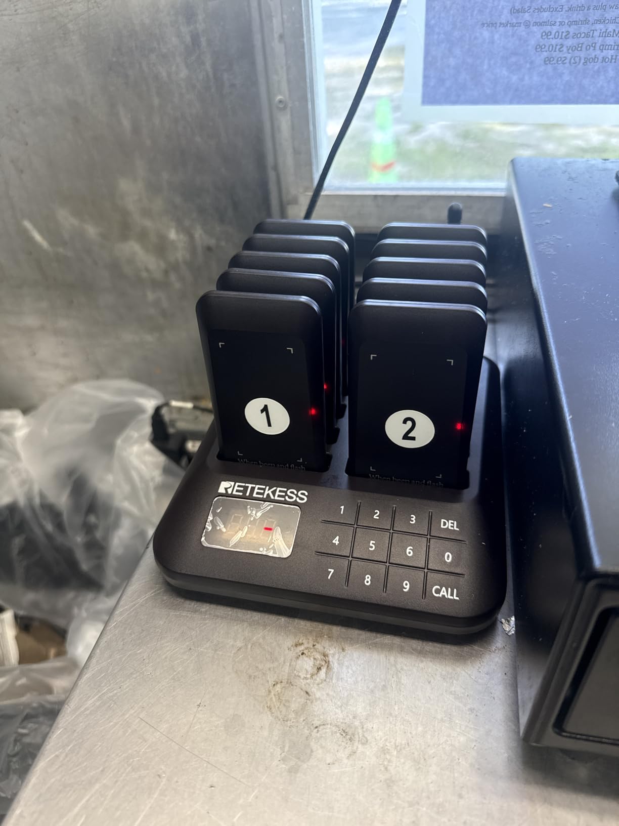 Retekess TD157 Restaurant Pager System, 16 Pagers for Food Truck, Bars, Food Court customer photo 2