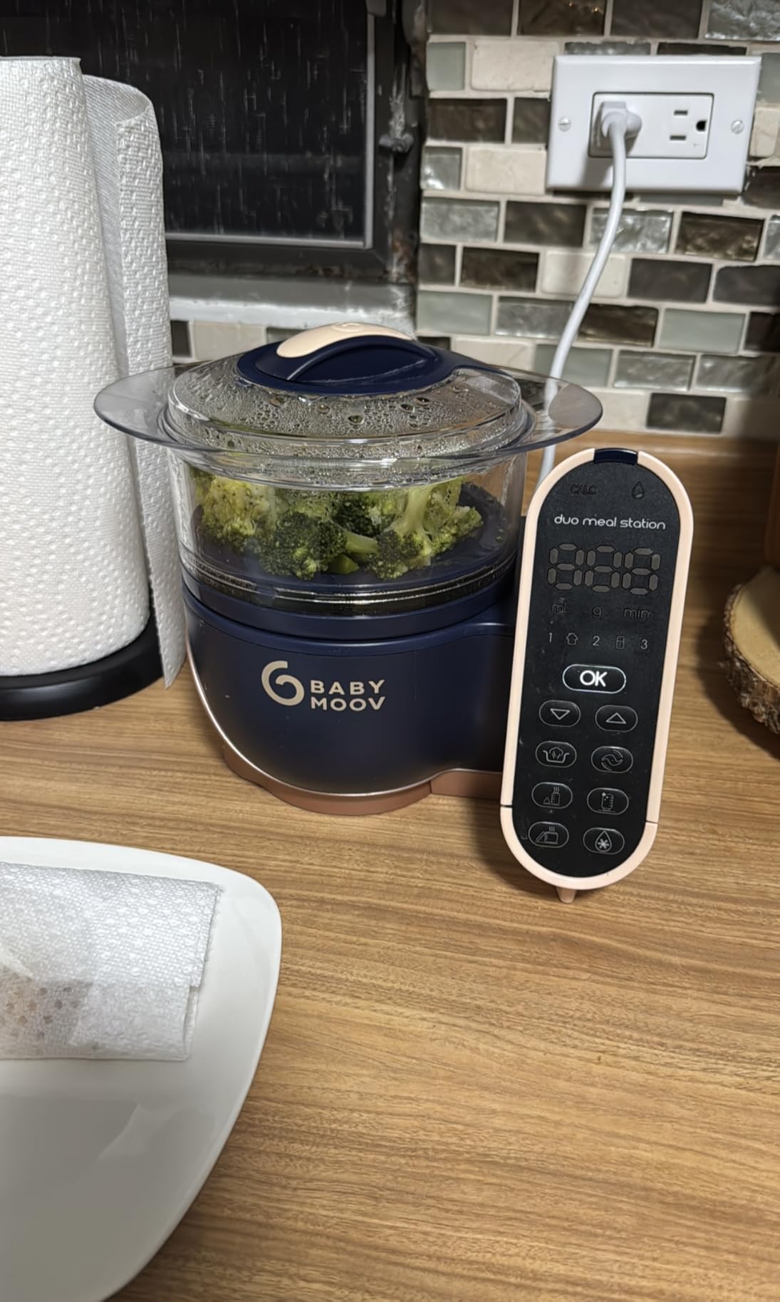 Babymoov Duo Meal Station XL, 6 in 1 Food Processor with Steamer, Multi-Speed Blender, Warmer, Defroster & Sterilizer (Nutritionist Approved), pink customer photo 1