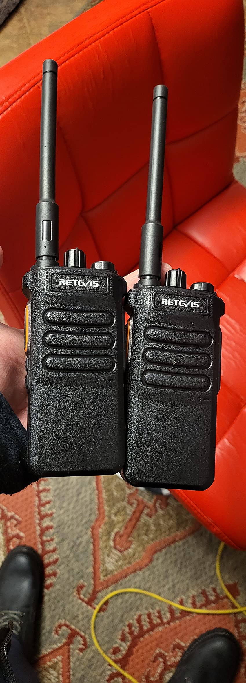 Retevis RT86 2 Way Radio Long Range, Professional Radio Walkie Talkies with Mic, Heavy Duty Two Way Radios, High Power, 2600mAh, USB, Rechargeable Radios for Adults Industrial Manufacturing Work (4 Pack) customer photo 2
