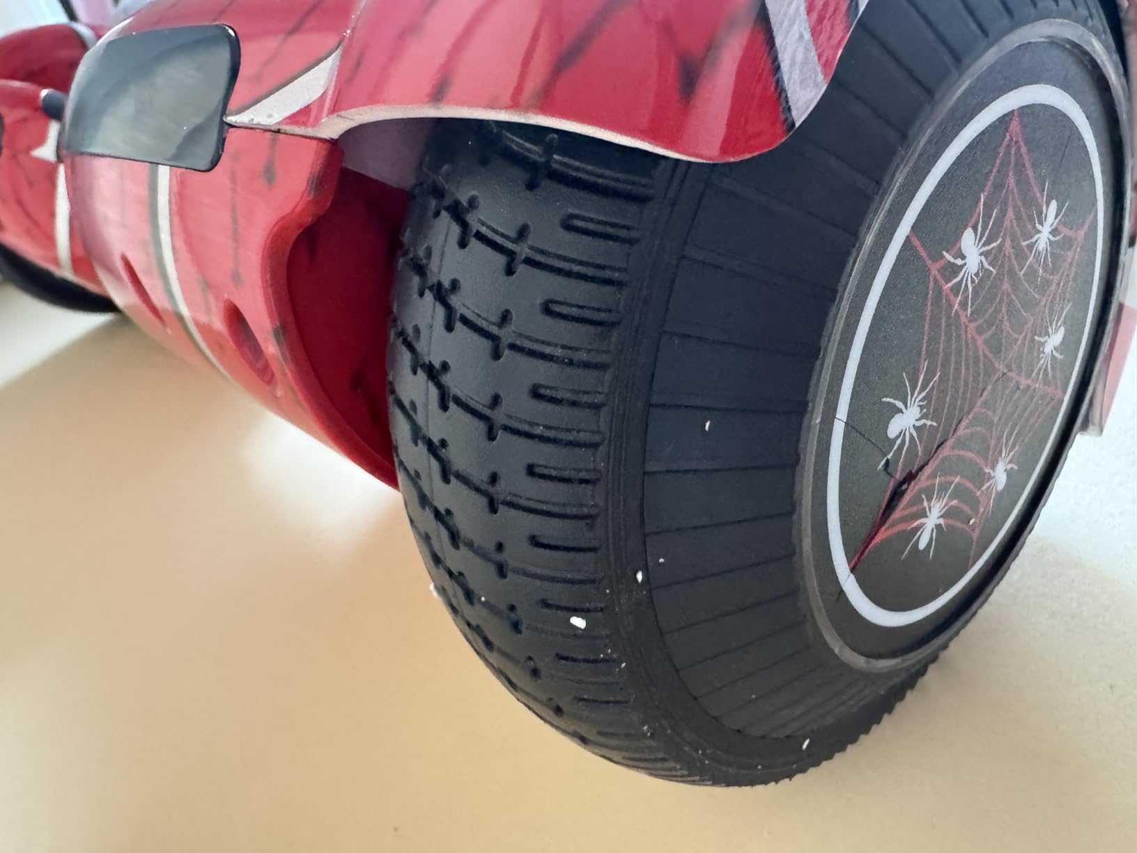 Spider-Pattern Hover Board for Kids Ages 6-12, with Bluetooth Speaker and LED Lights 6.5